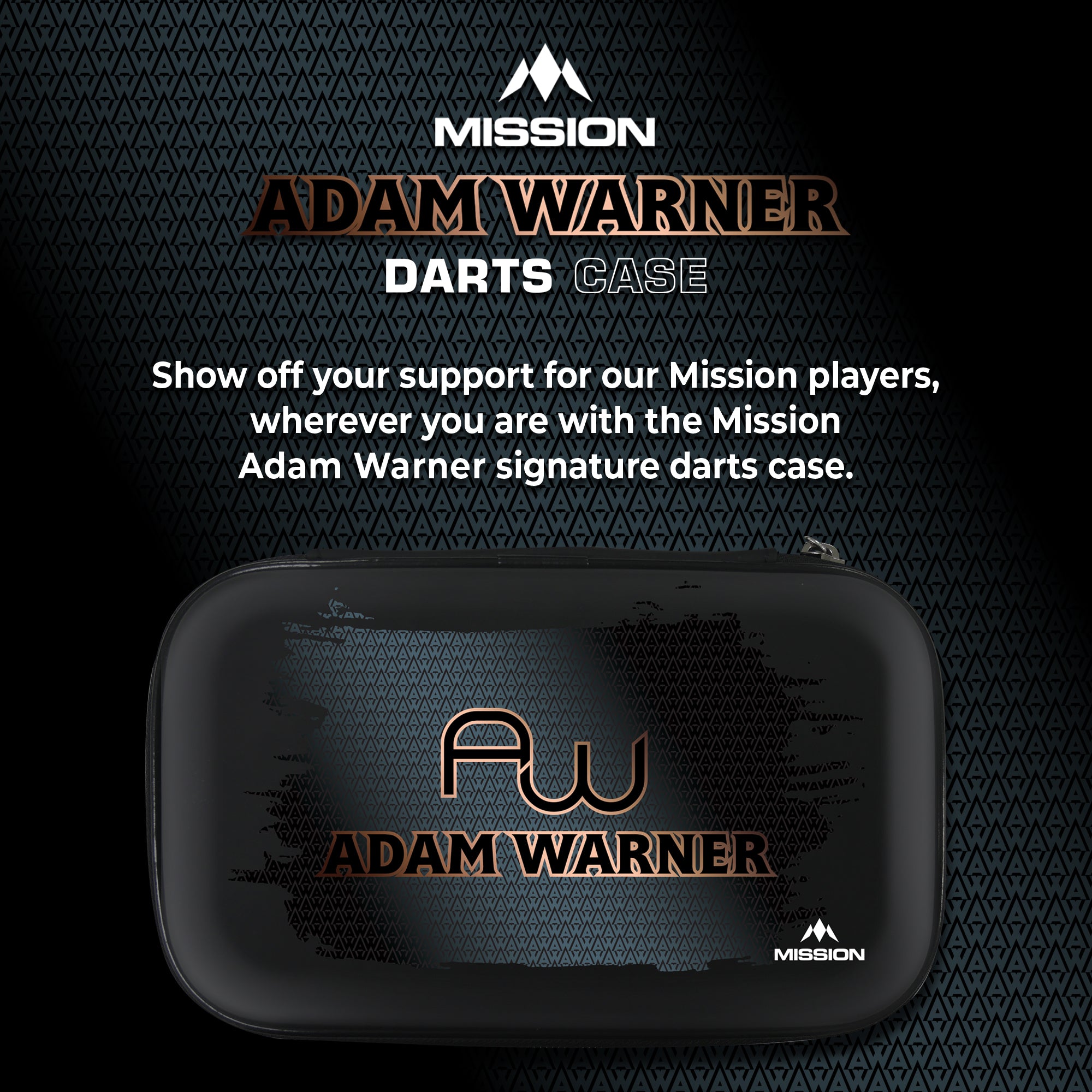 Mission Darts Players- EVA Dart Case - Adam Warner