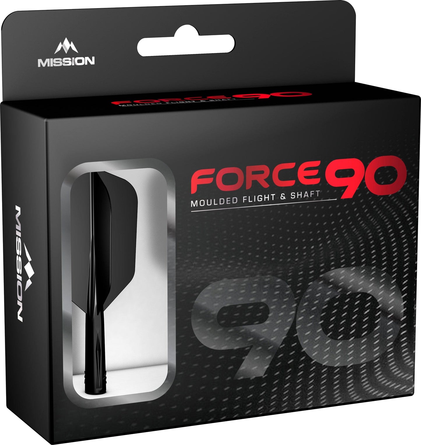 Mission Force 90 - New Moulded Flight & Shaft System - Black - Slim