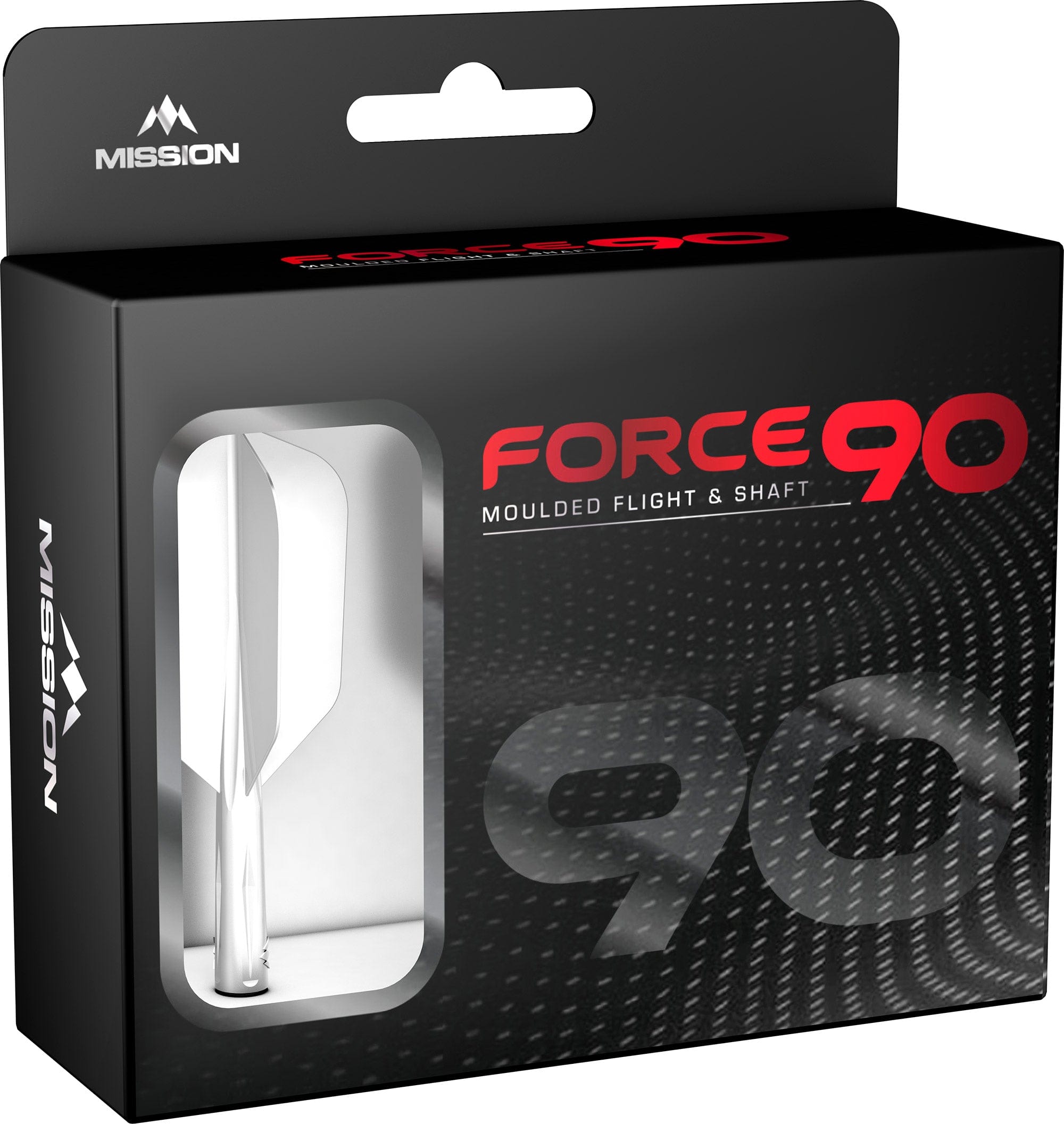 Mission Force 90 - New Moulded Flight & Shaft System - White - Slim