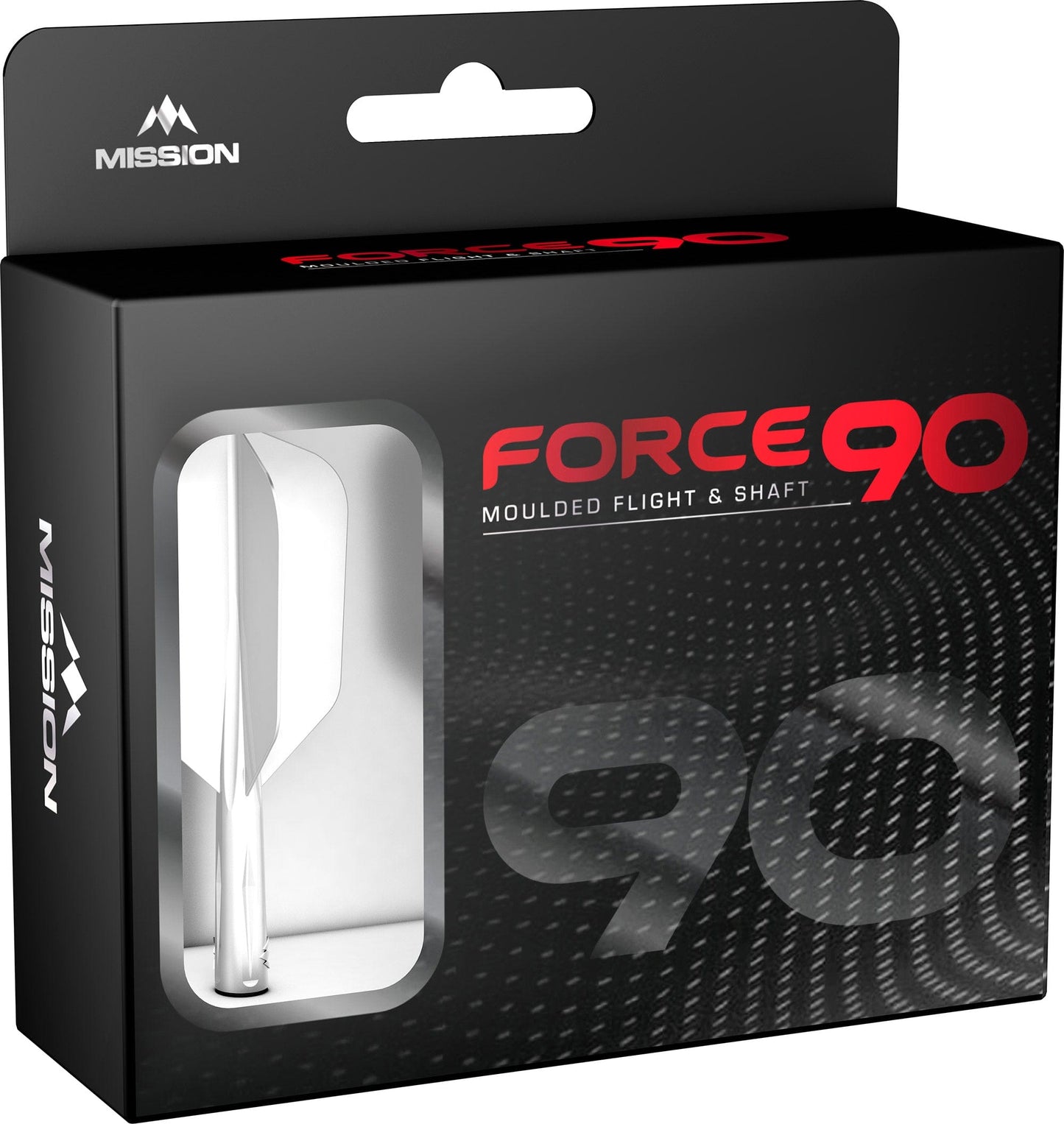 Mission Force 90 - New Moulded Flight & Shaft System - White - Slim
