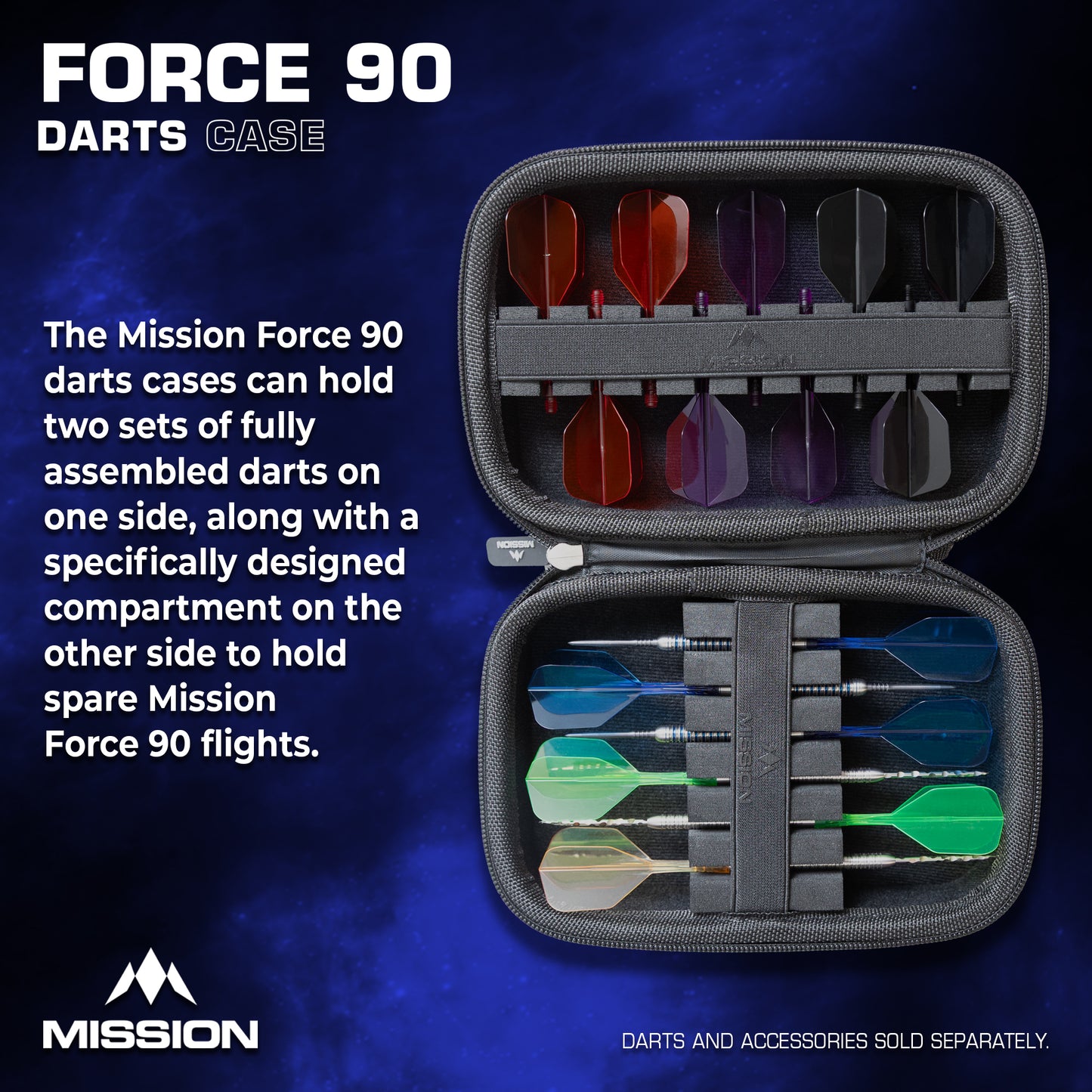 Mission Force 90 Dart Case - EVA Moulded Wallet - Large