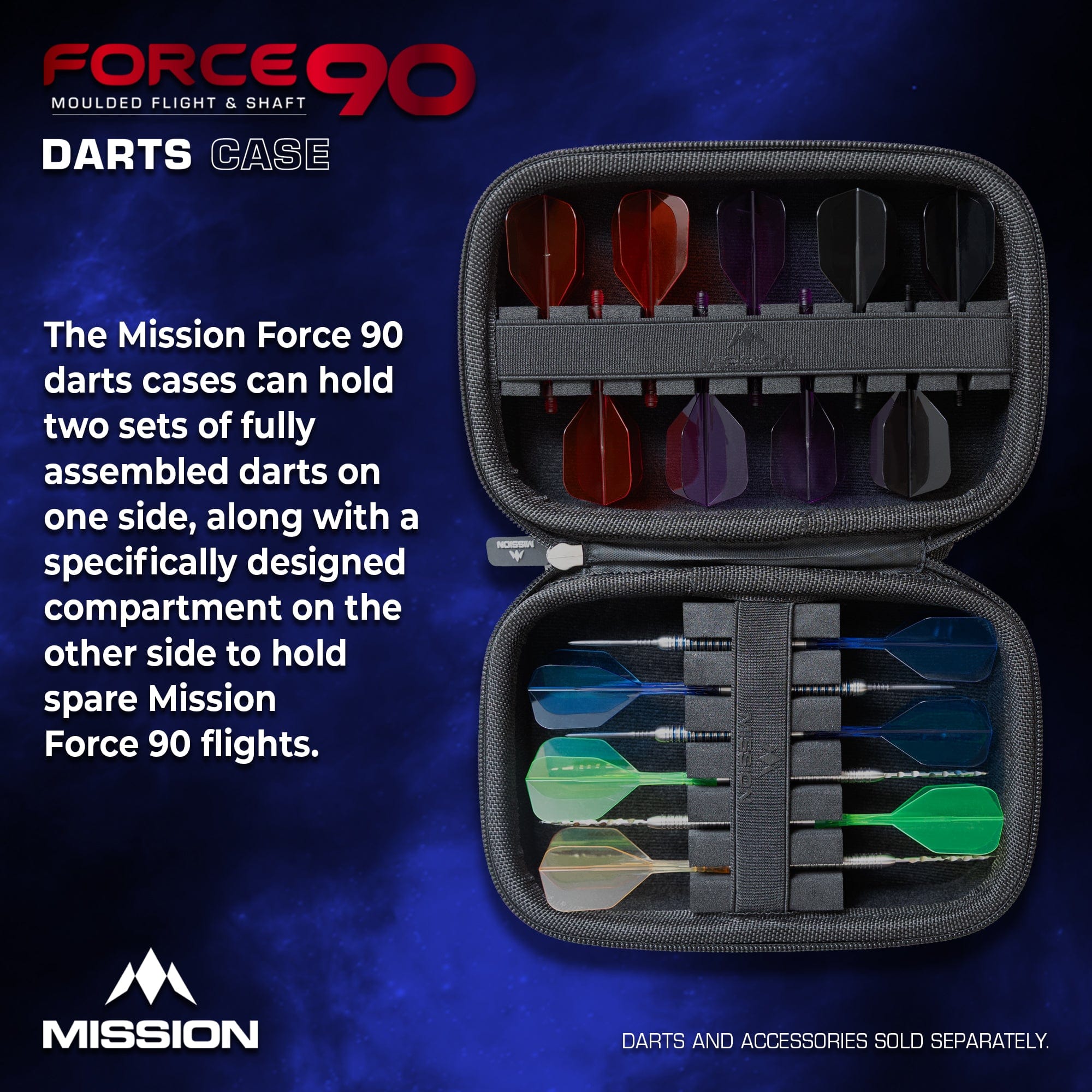 Force 90 Dart Case - EVA Moulded Wallet - Large
