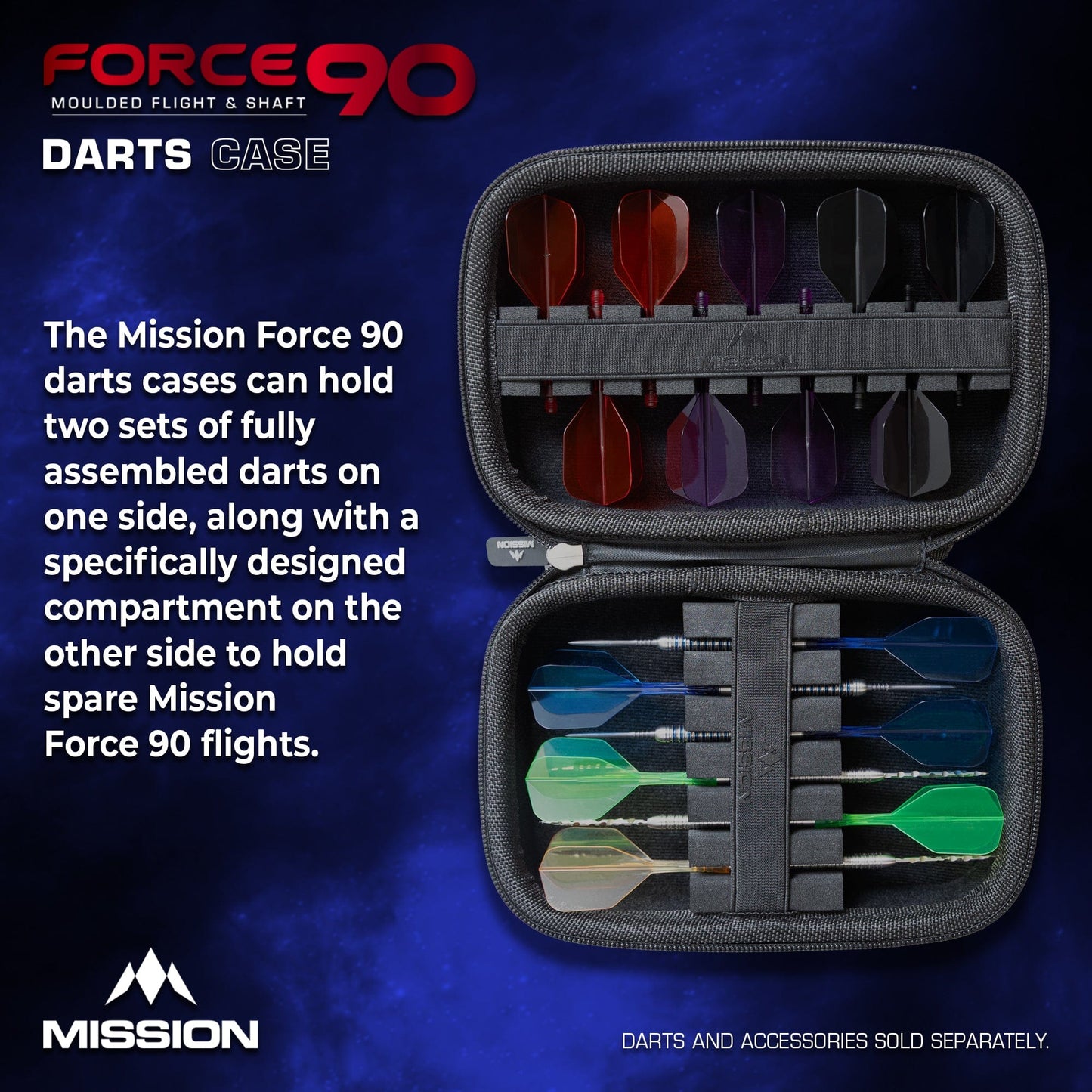 Force 90 Dart Case - EVA Moulded Wallet - Large