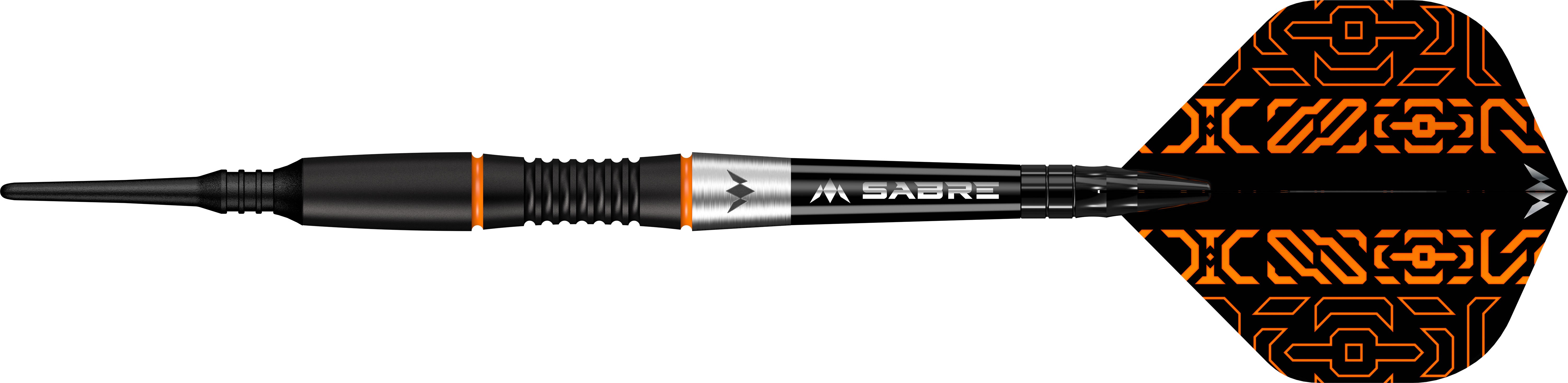 Horizon Darts - Soft Tip - 95% Tungsten - Black PVD & Orange