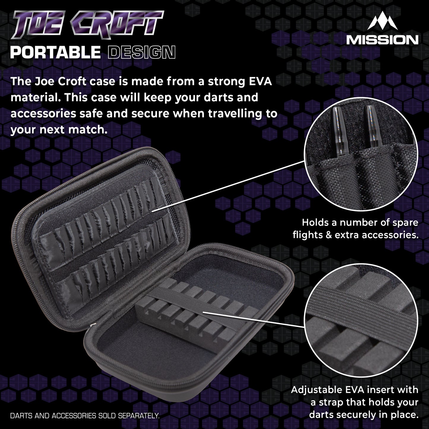 Mission Darts Players- EVA Dart Case - Joe Croft