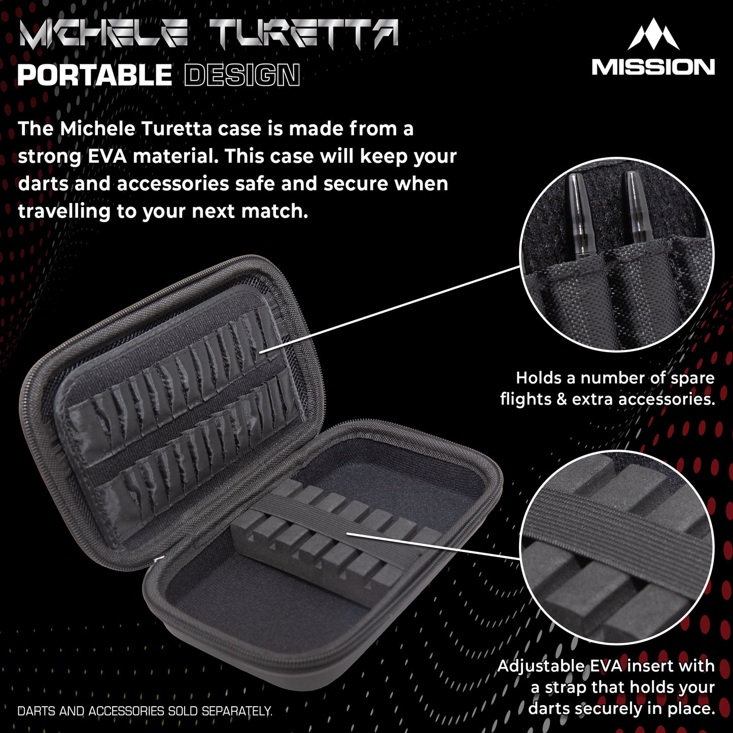 Mission Darts Players- EVA Dart Case - Michele Turetta
