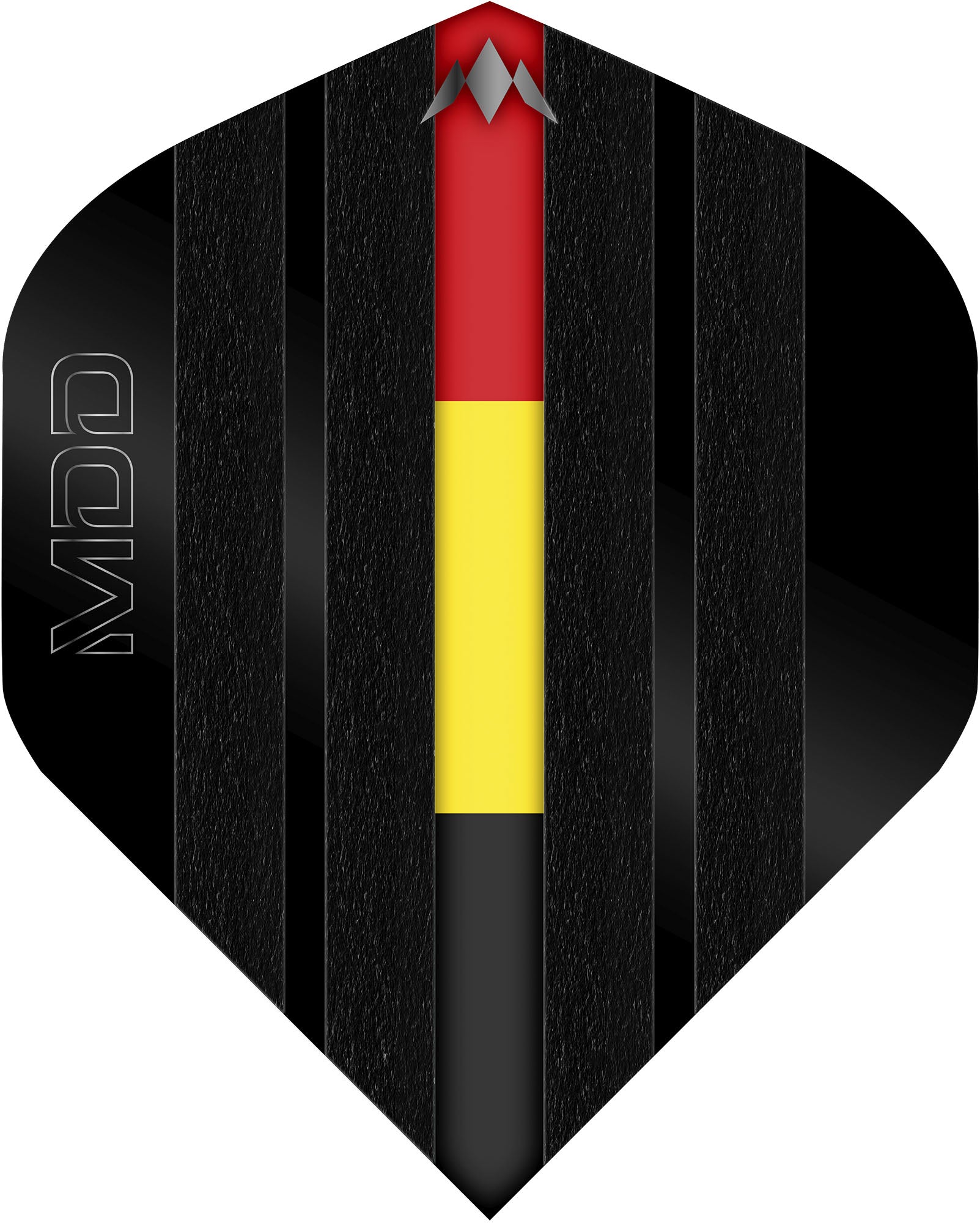 Mission Solo Dart Flights - 100 Micron - Standard No2 - Mike De Decker - Black