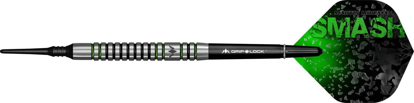 Mission Martin Lukeman Darts - Soft Tip - Black & Green - 20g