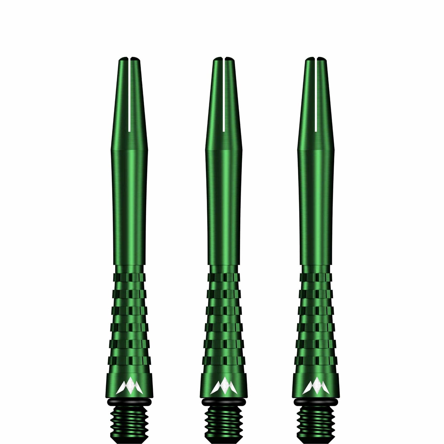 Mission Atom13 Aluminium Shafts - Anodised Metal Stems - Green