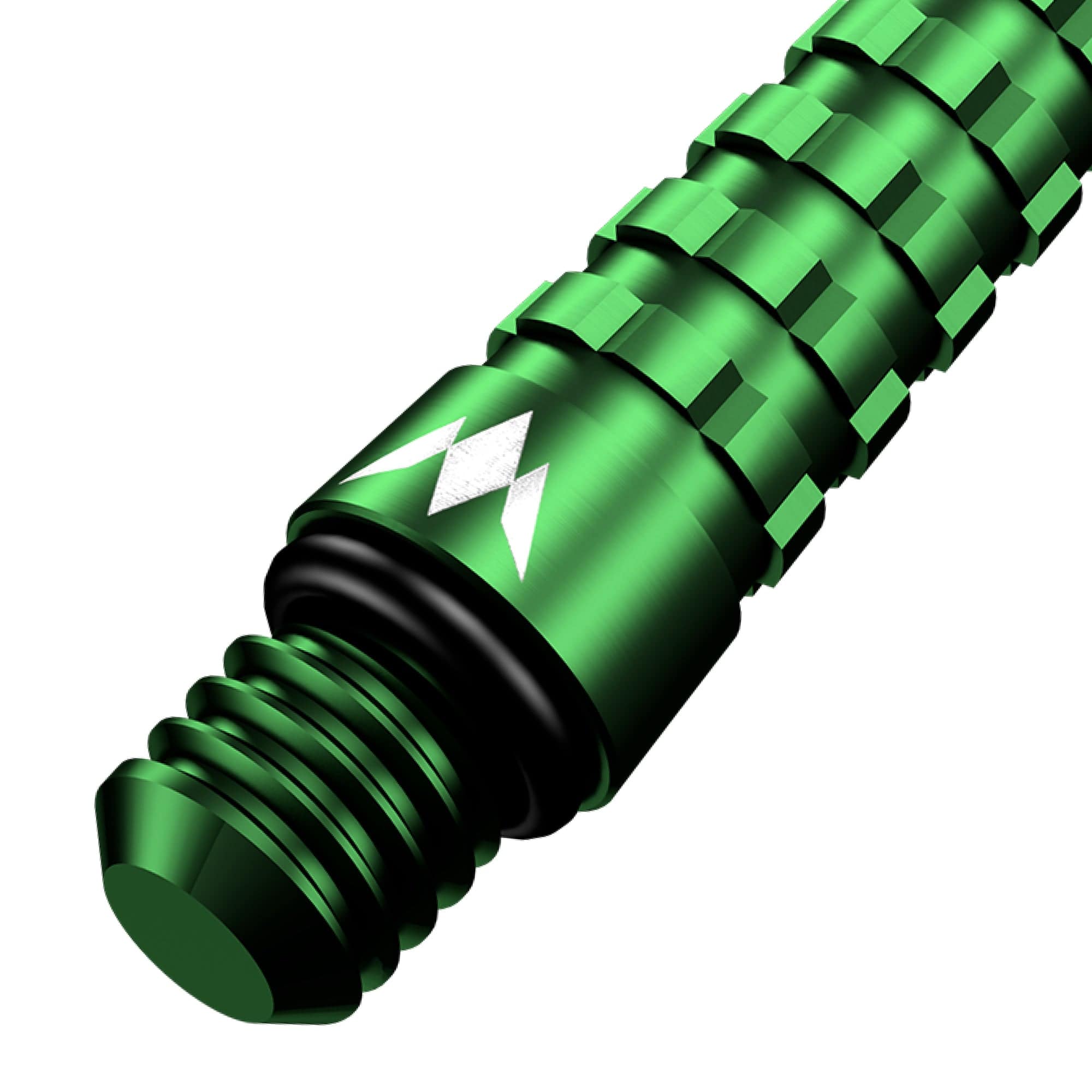 Mission Atom13 Aluminium Shafts - Anodised Metal Stems - Green