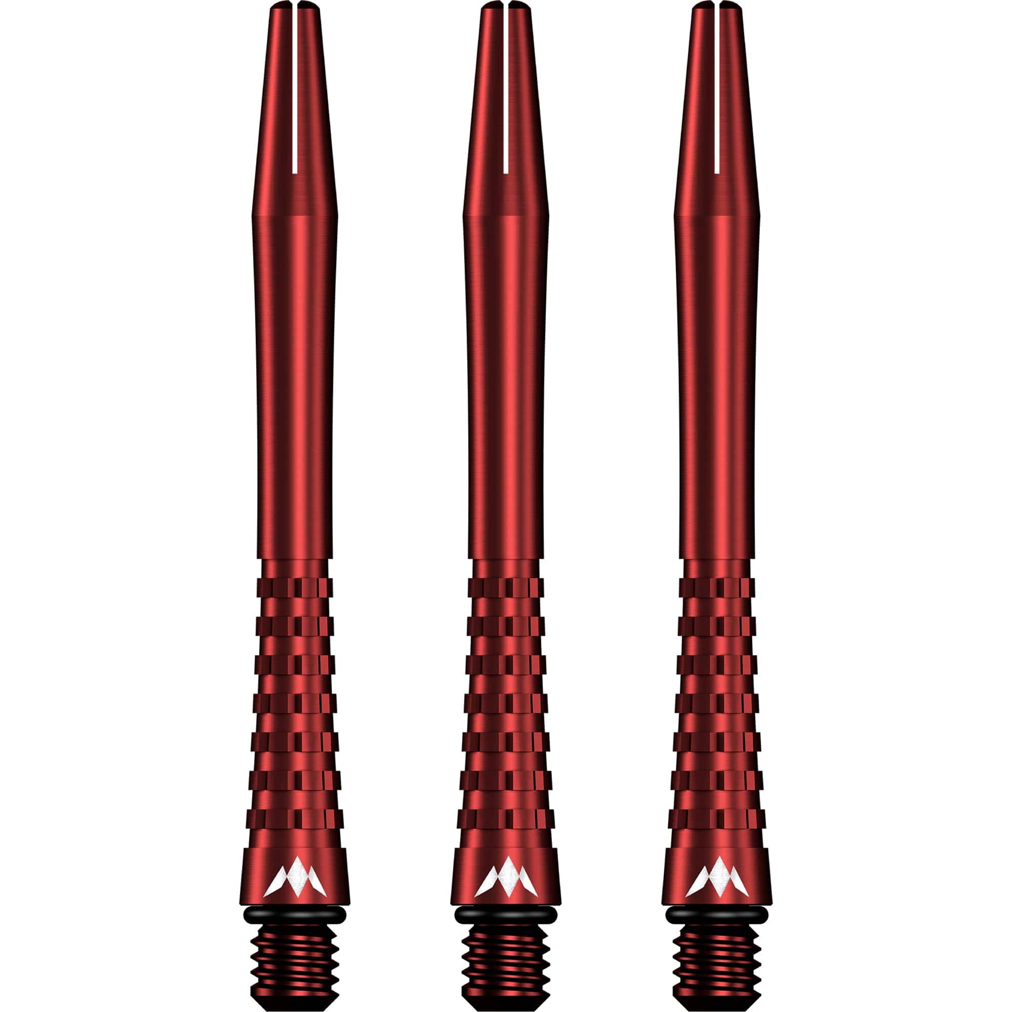Mission Atom13 Aluminium Shafts - Anodised Metal Stems - Red