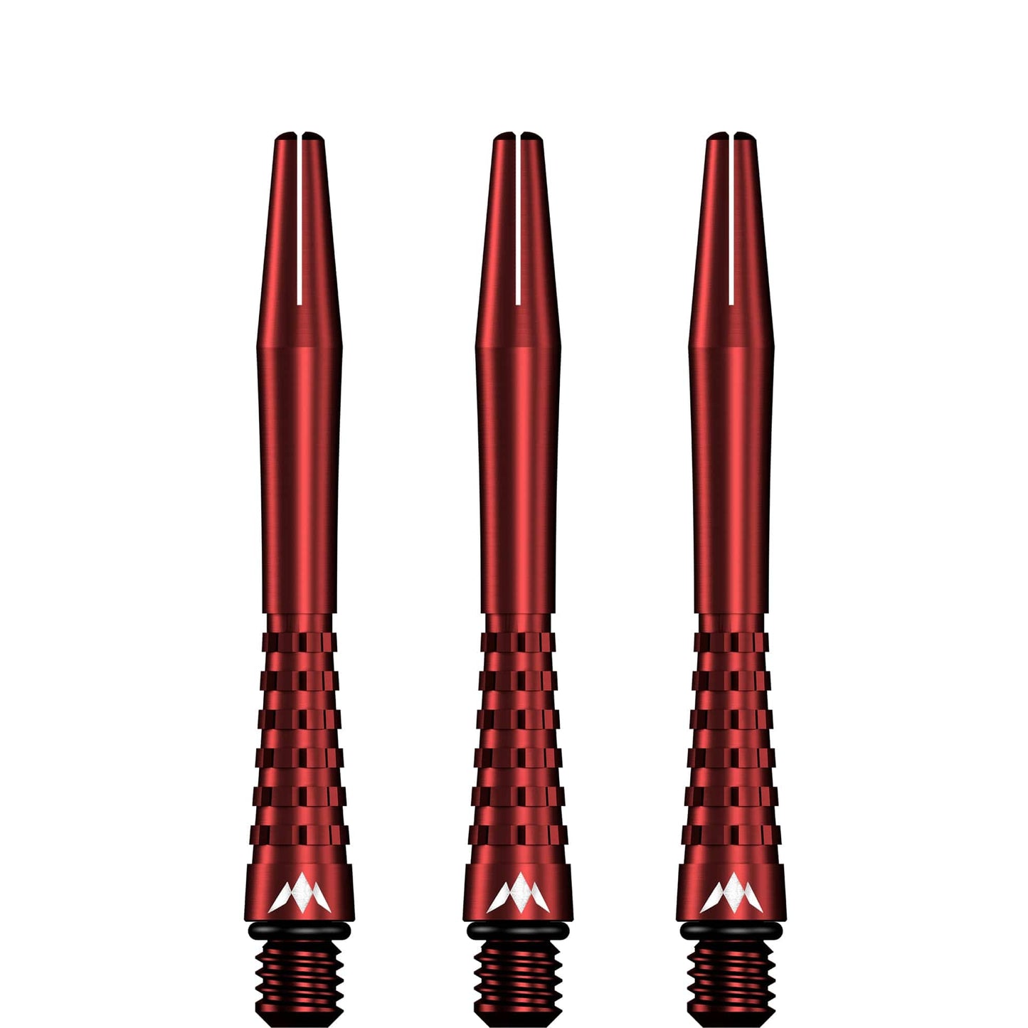 Mission Atom13 Aluminium Shafts - Anodised Metal Stems - Red