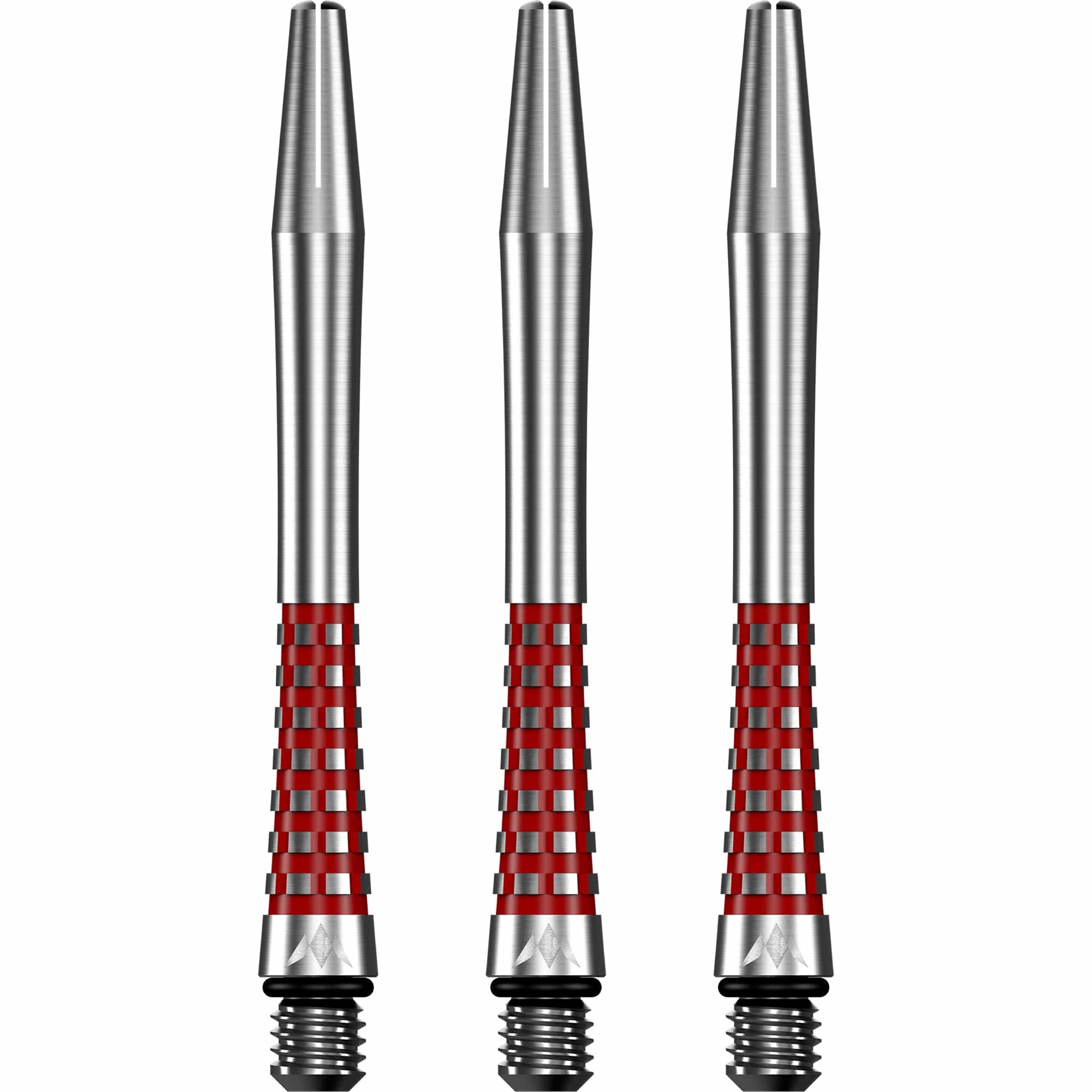 Mission Atom13 Aluminium Shafts - Natural Metal Stems - Red