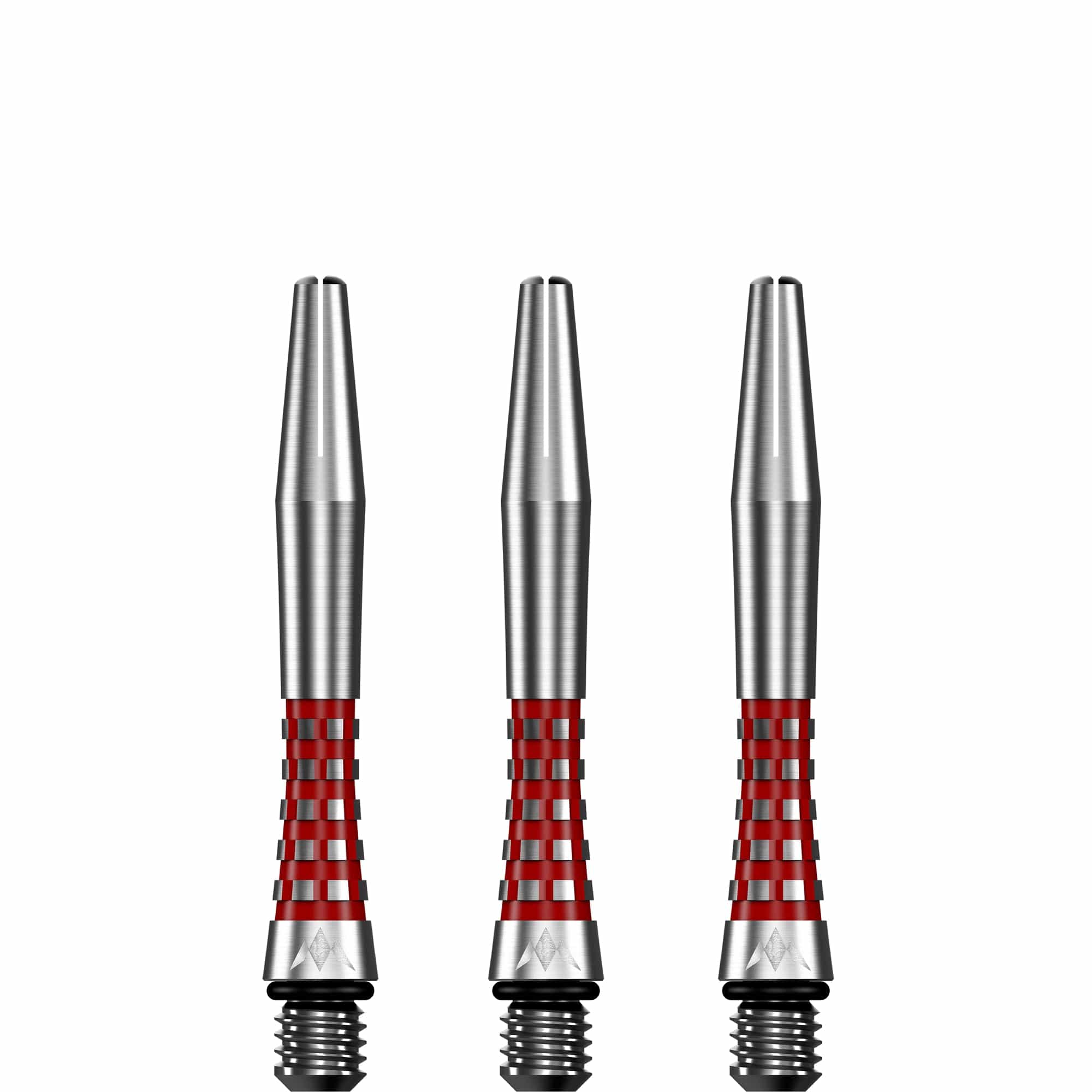 Mission Atom13 Aluminium Shafts - Natural Metal Stems - Red