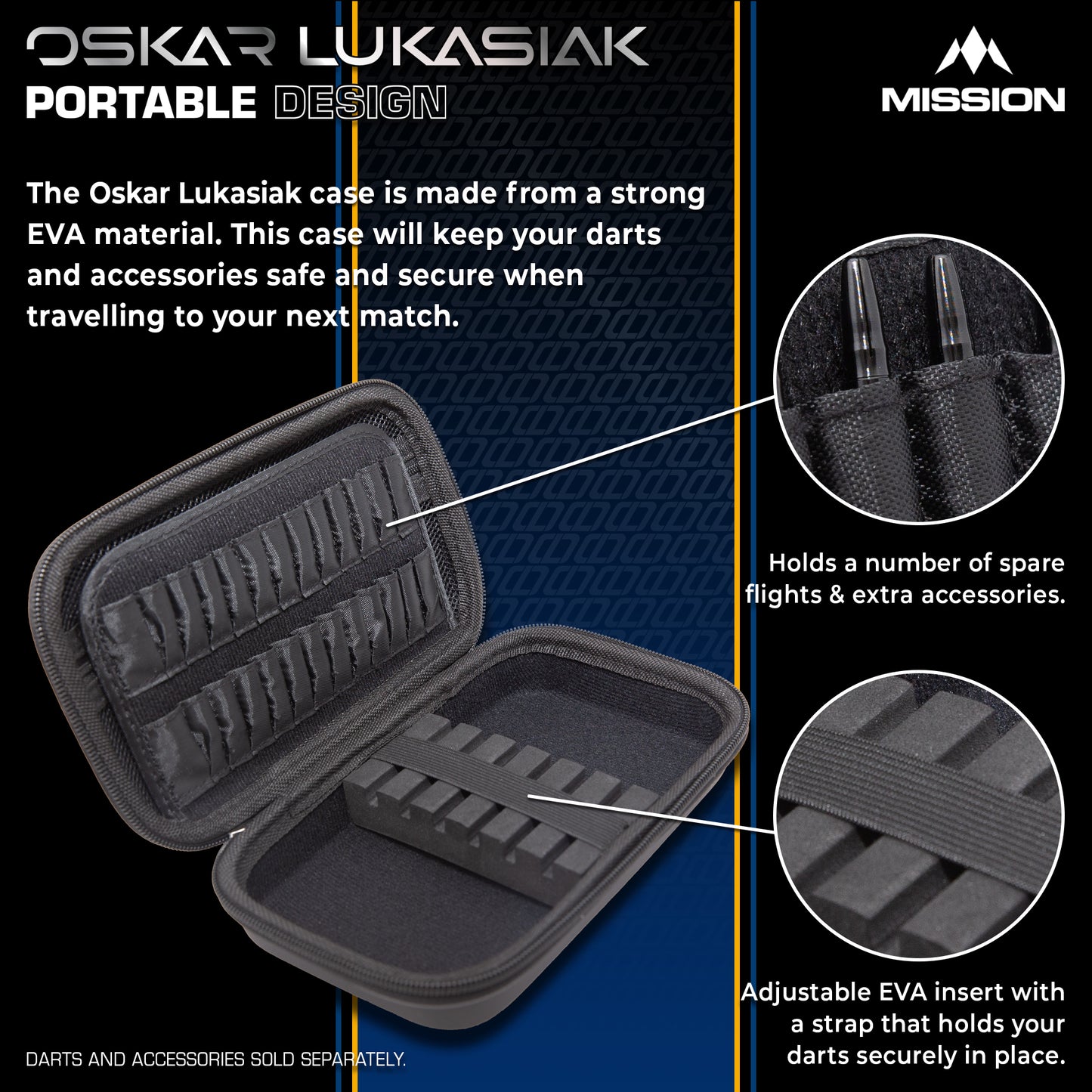 Mission Darts Players- EVA Dart Case - Oskar Lukasiak