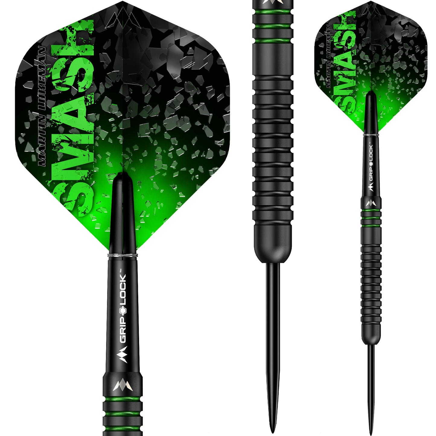 Mission Martin Lukeman Darts - Steel Tip - 90% - Smash - Black Titanium 25g