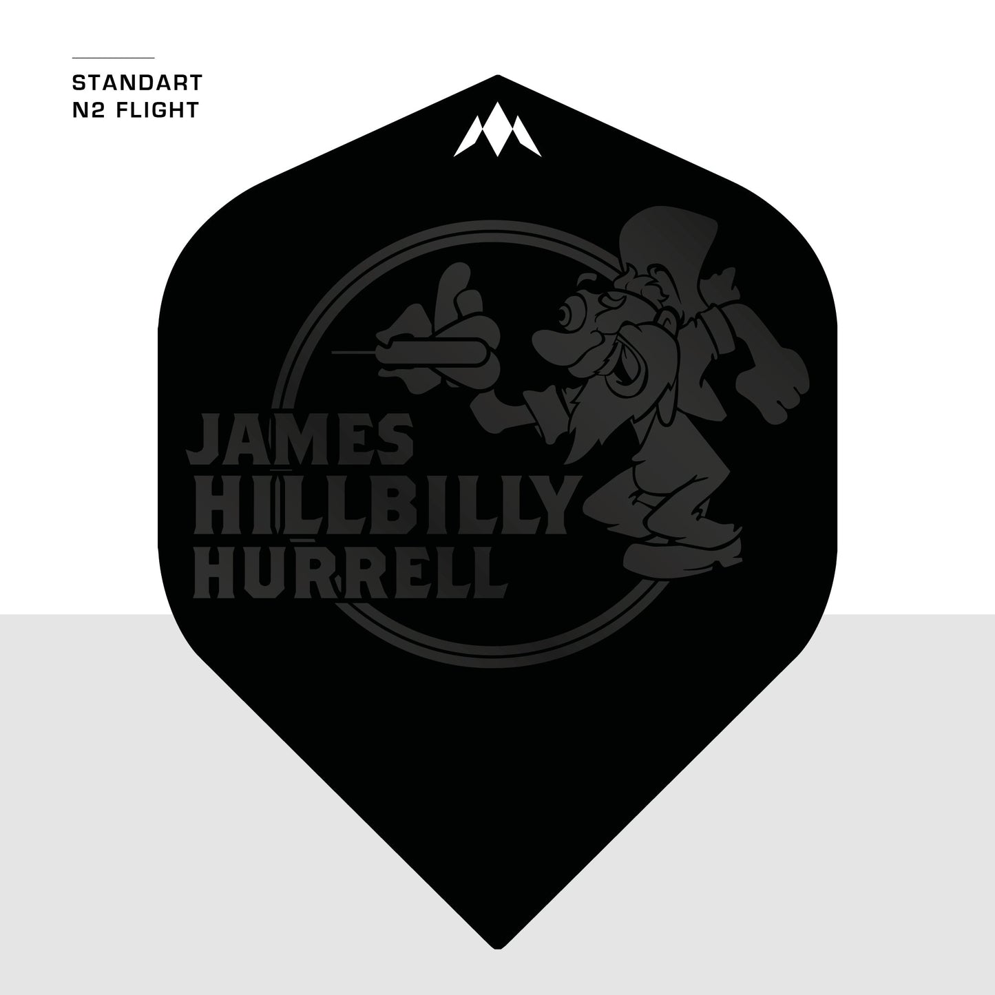 Mission Solo Dart Flights - 100 Micron - No2 - Std - James Hurrell - Hillbilly