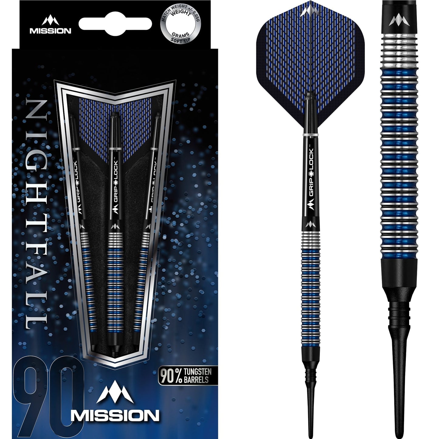 Mission Nightfall Darts - Soft Tip - M2 - Straight Ring