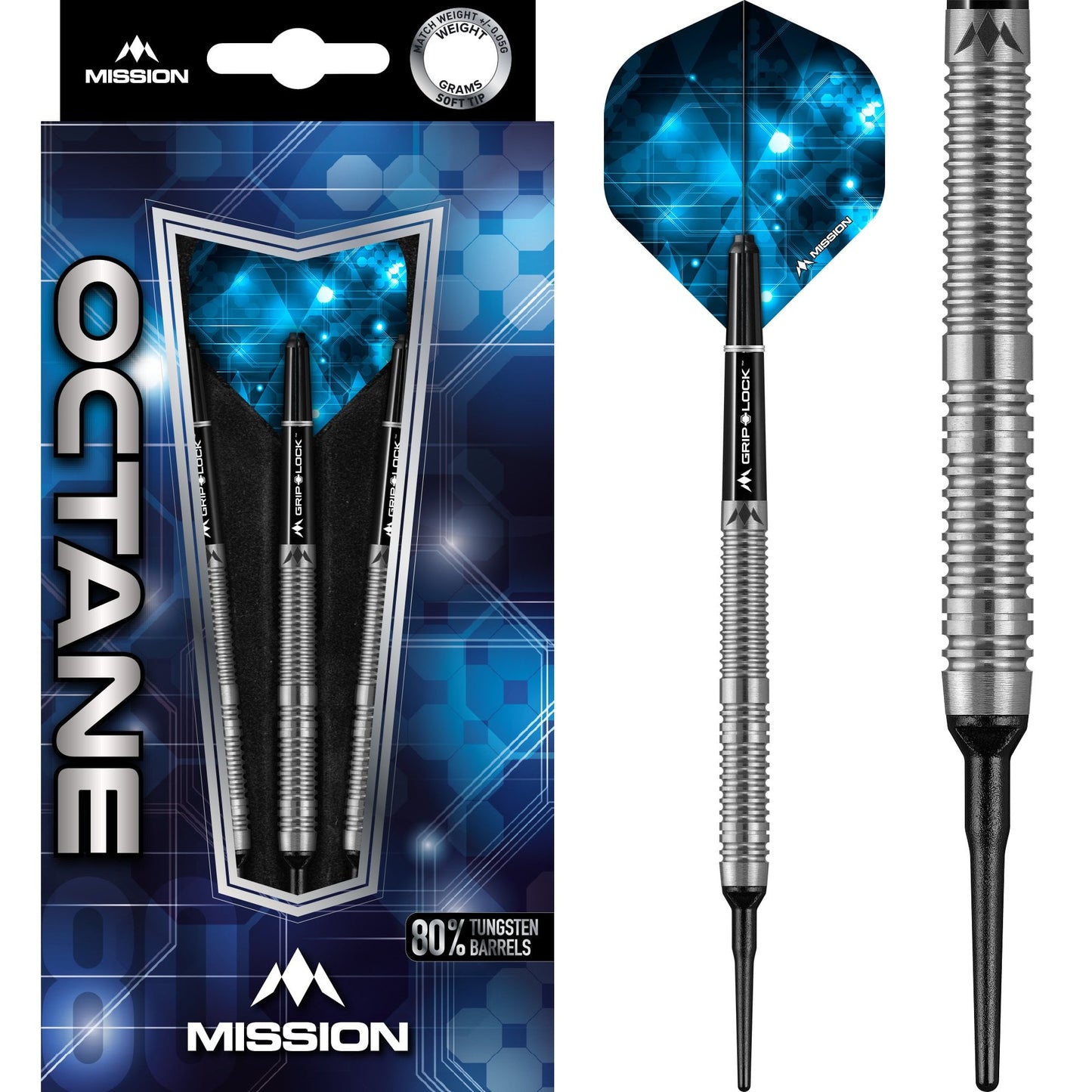 Mission Octane Darts - Soft Tip - M1 - Twin Ring