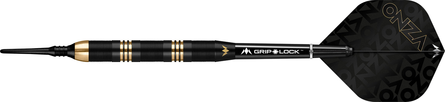 Mission Onza Darts - Soft Tip Brass - M1 - Black & Gold