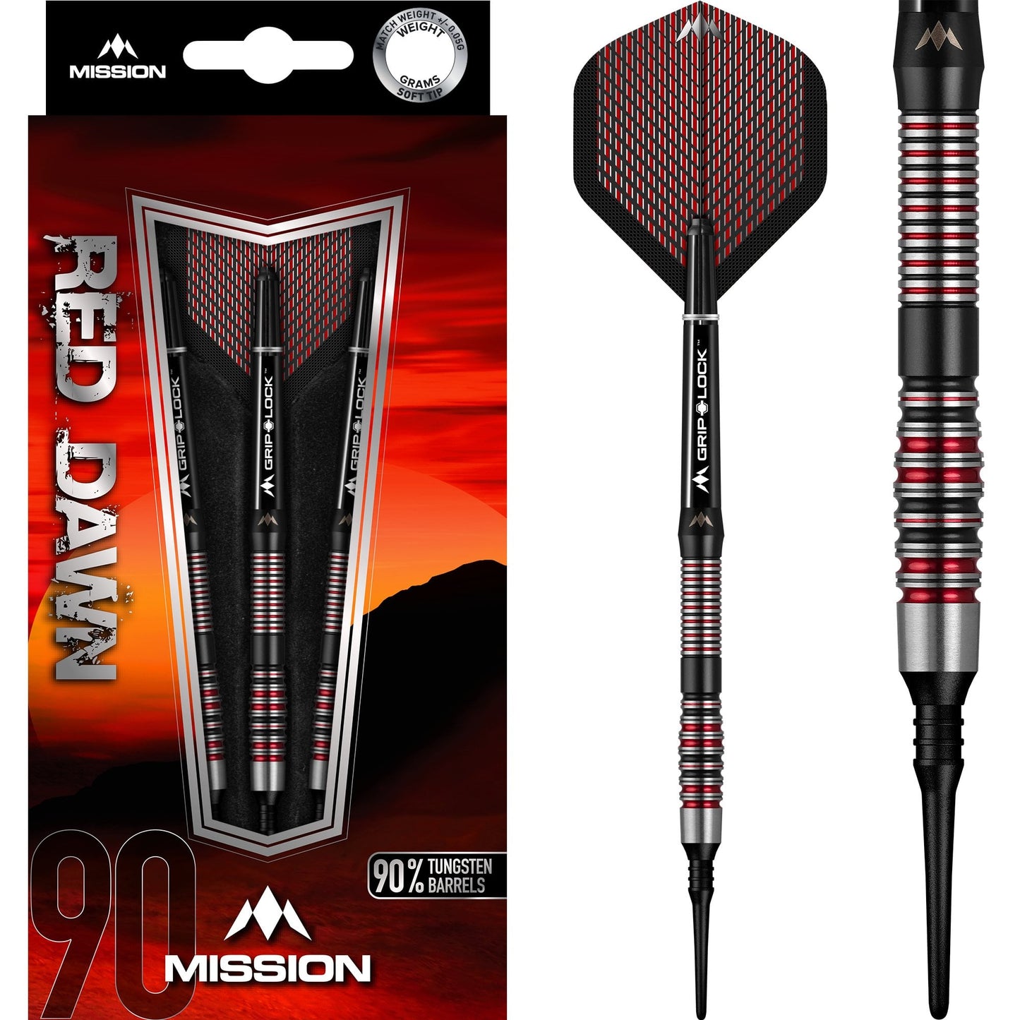Mission Red Dawn Darts - Soft Tip - M4 - Front Taper