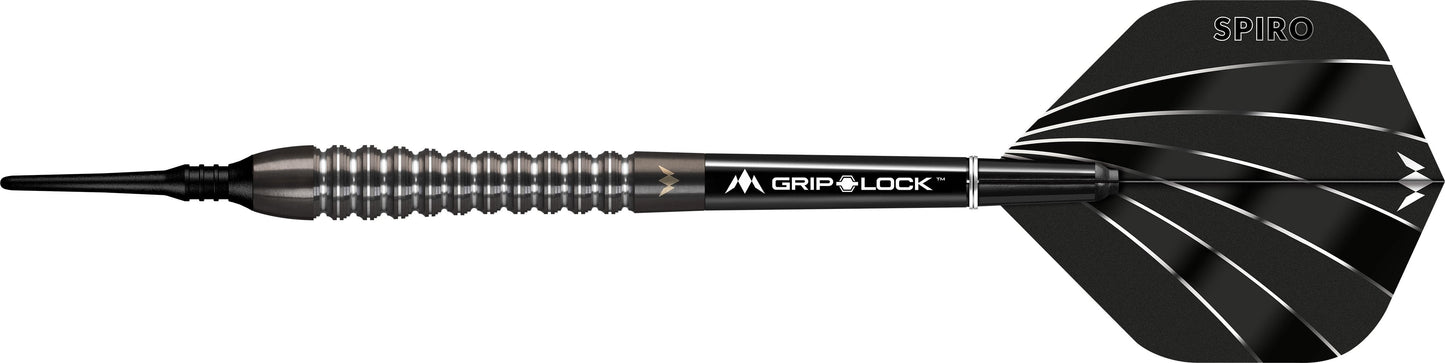 Mission Spiro Darts - Soft Tip - Graphite PVD - M2 - Black