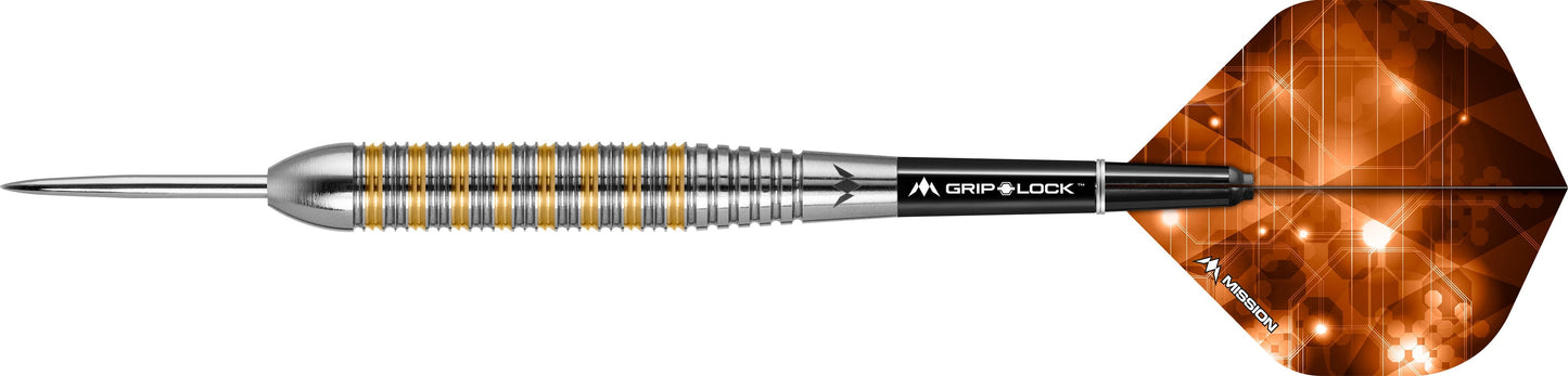 Mission Ardent Darts - Steel Tip Brass - M2 - Front Ring Grip - 24g