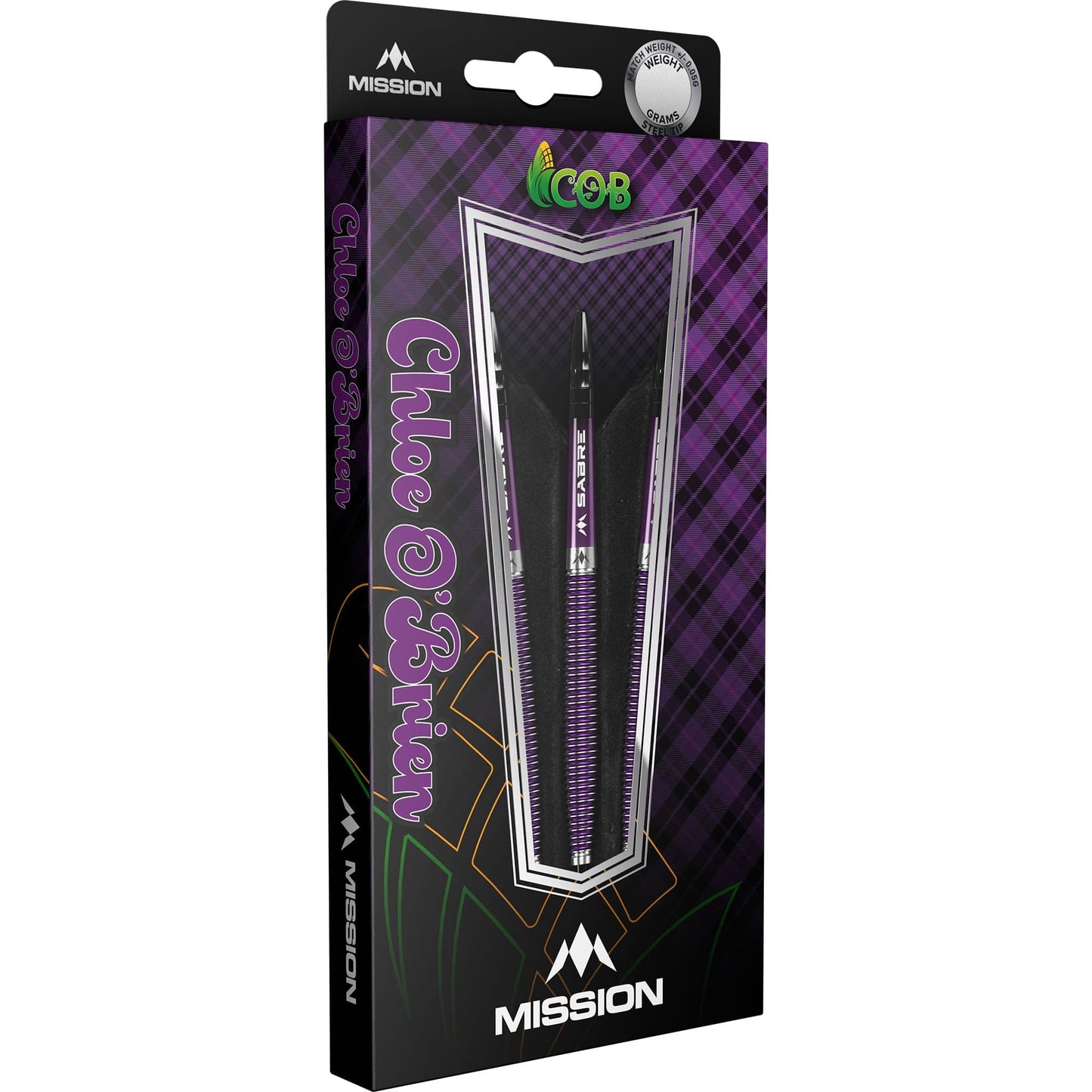 Mission Chloe OBrien Darts - Steel Tip - 95% - Electro Purple
