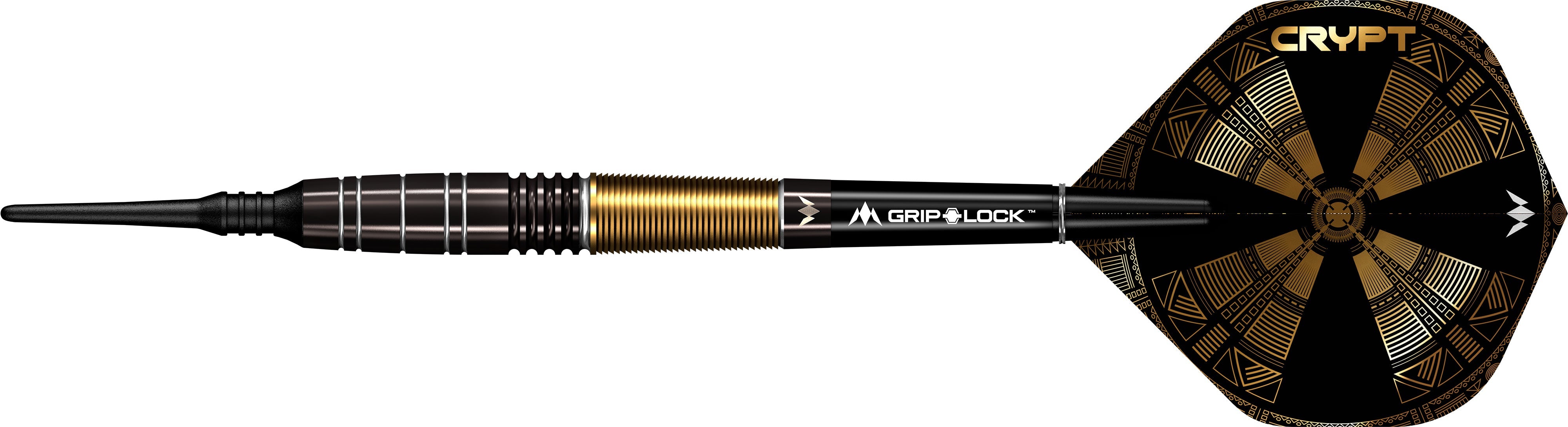 Mission Crypt Darts - Soft Tip - M1 - Black & Gold