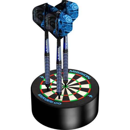 Mission Samurai Infinity Dart Base Station - Mini Sisal Dartboard Dart Holder