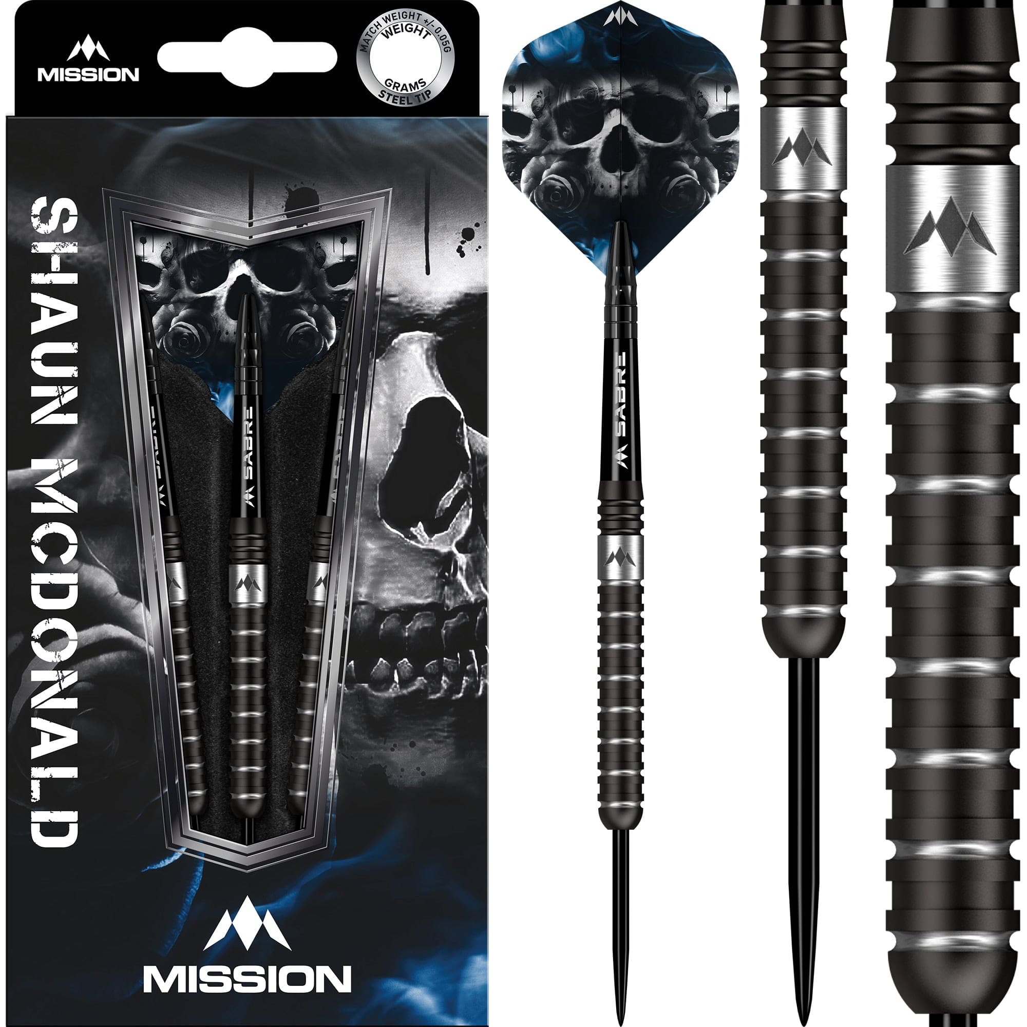 Mission Shaun McDonald Darts - Steel Tip - 95% - Black PVD