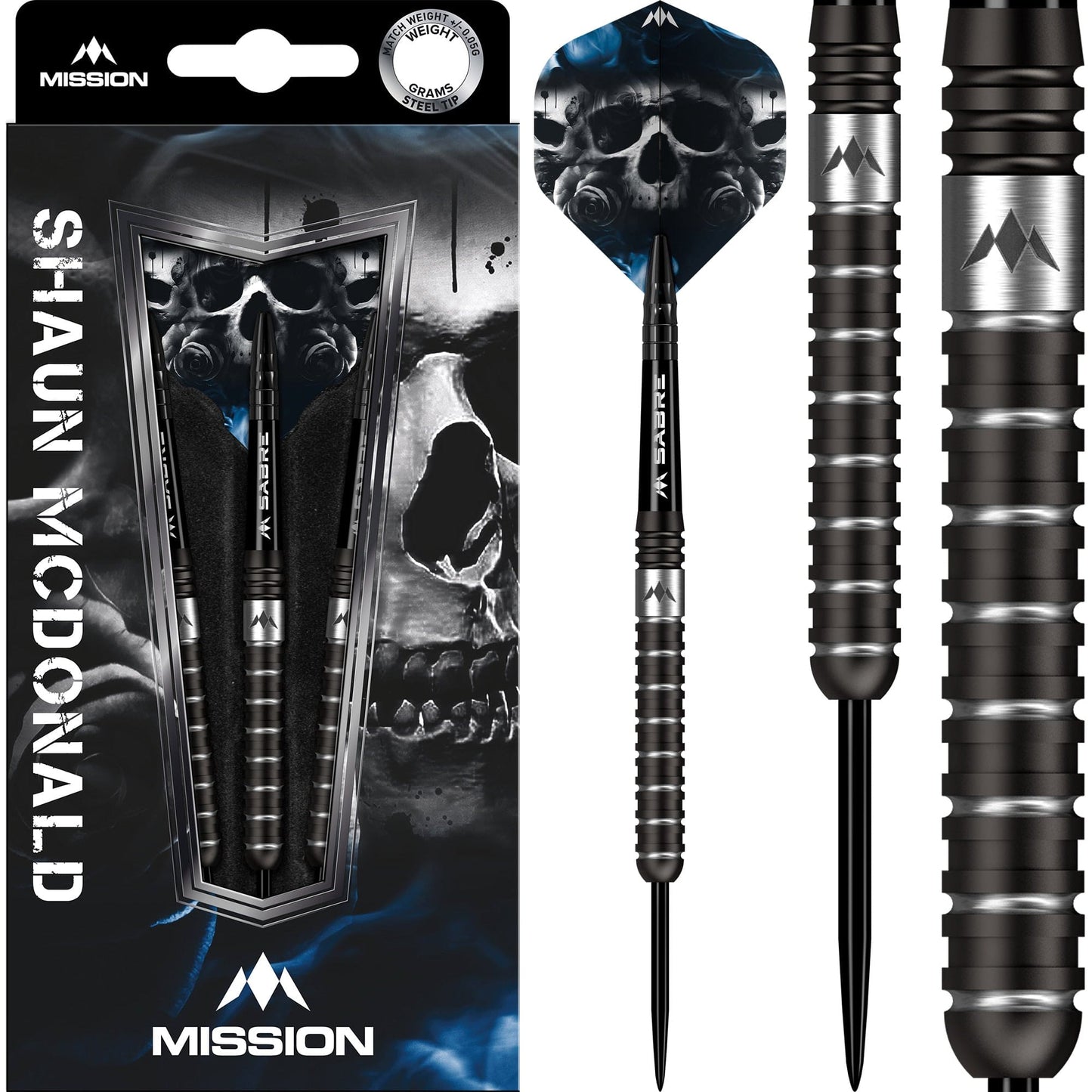 Mission Shaun McDonald Darts - Steel Tip - 95% - Black PVD