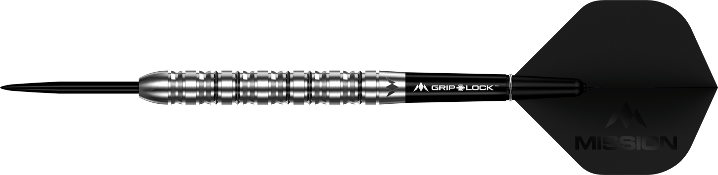 Mission Argent Darts - Steel Tip - 90% Tungsten - Silver