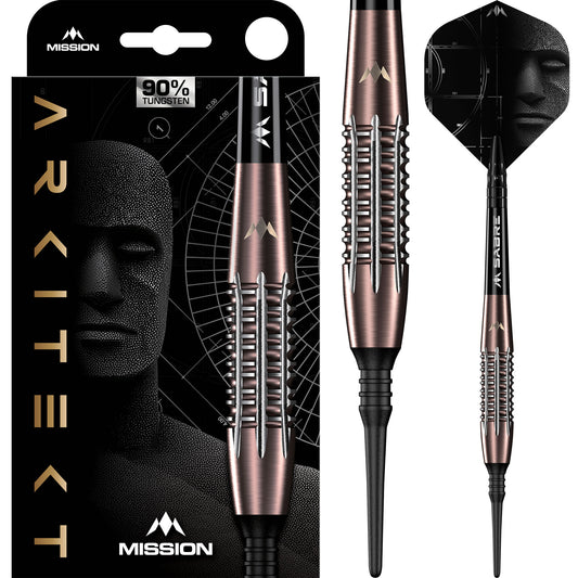 Arkitekt Darts - Soft Tip - 90% Tungsten - Bronze Silica PVD