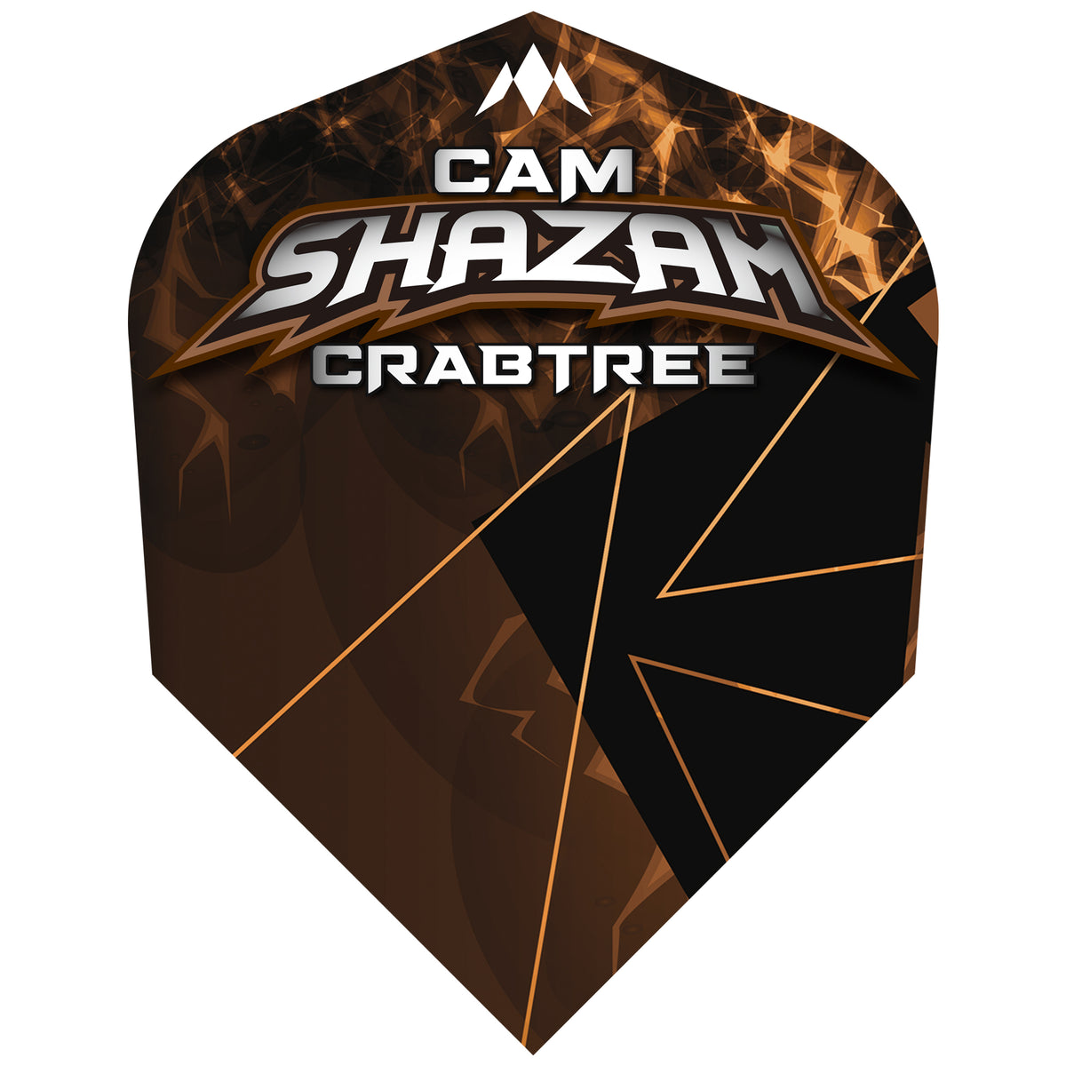 Solo Dart Flights - 100 Micron - Standard No6 - Cam Crabtree - Bronze