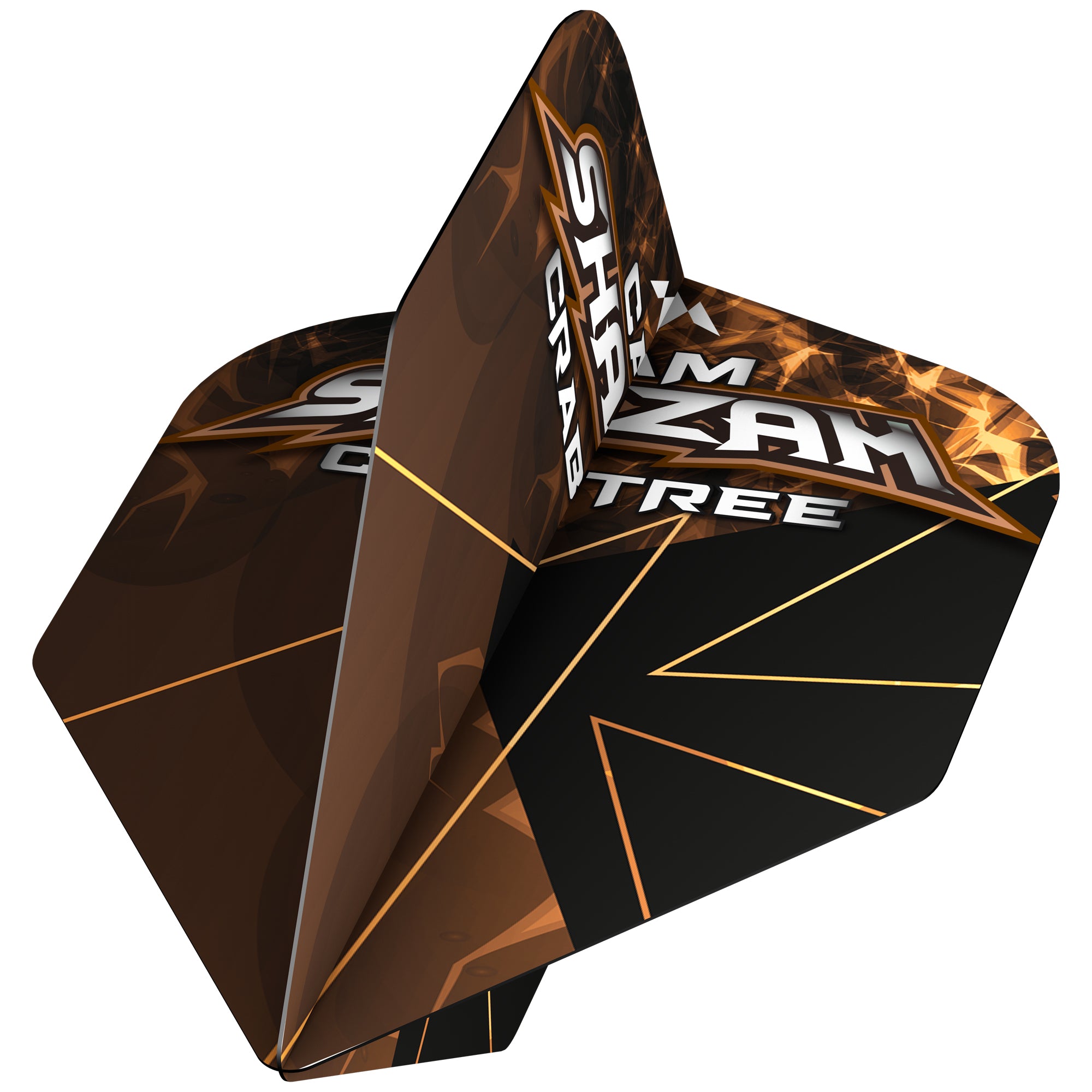 Solo Dart Flights - 100 Micron - Standard No6 - Cam Crabtree - Bronze