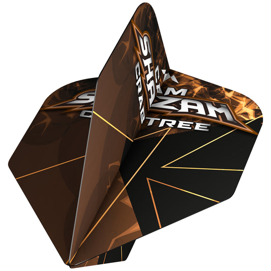 Solo Dart Flights - 100 Micron - Standard No6 - Cam Crabtree - Bronze