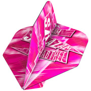 Solo Dart Flights - 100 Micron - Standard No6 - Cam Crabtree - Pink