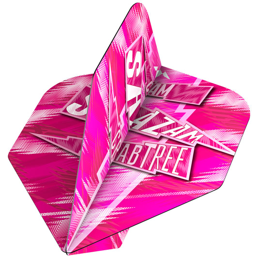 Solo Dart Flights - 100 Micron - Standard No6 - Cam Crabtree - Pink