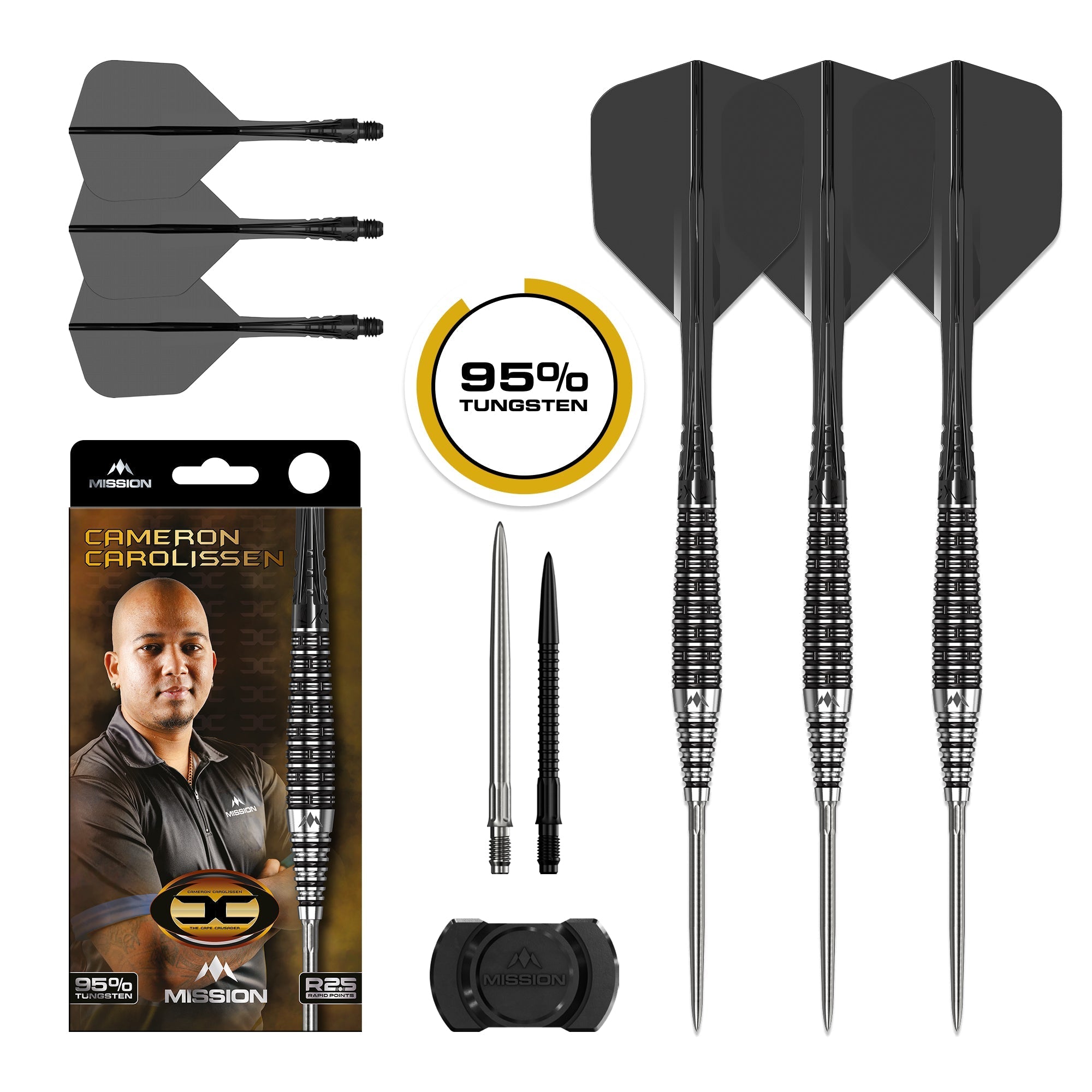 Cameron Carolissen R2.5 Darts - Steel Tip - 95% Tungsten