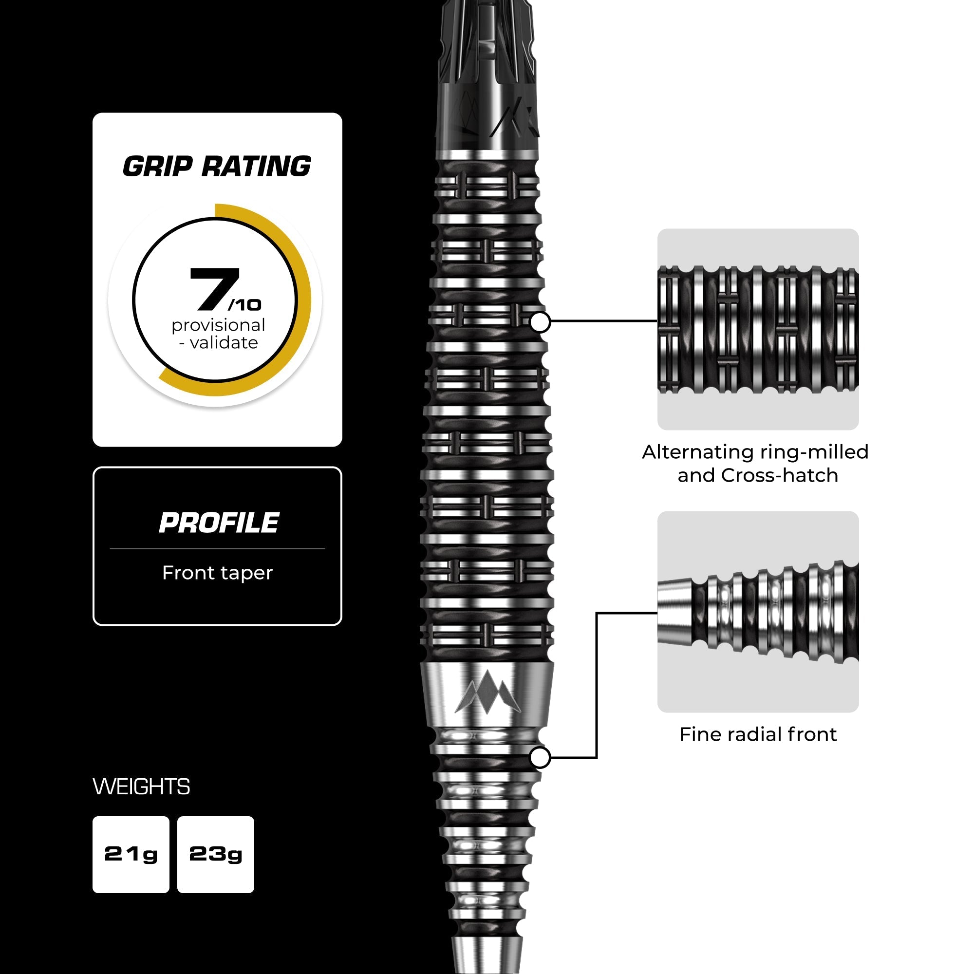 Cameron Carolissen R2.5 Darts - Steel Tip - 95% Tungsten