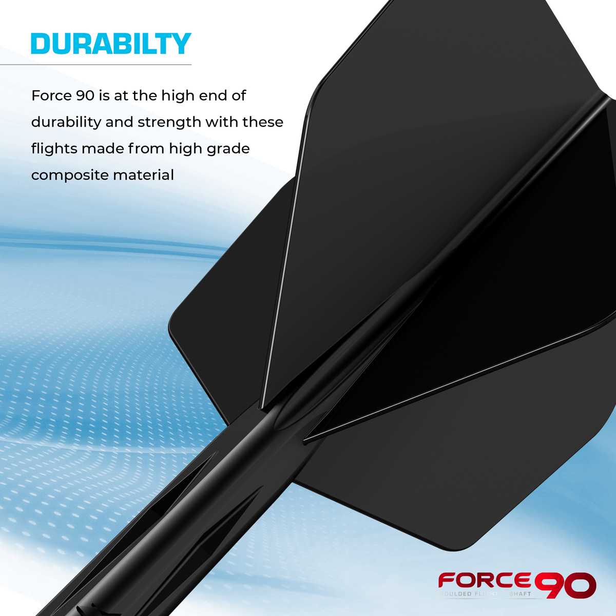 Mission Force 90 - New Moulded Flight & Shaft System - Clear - Standard No2