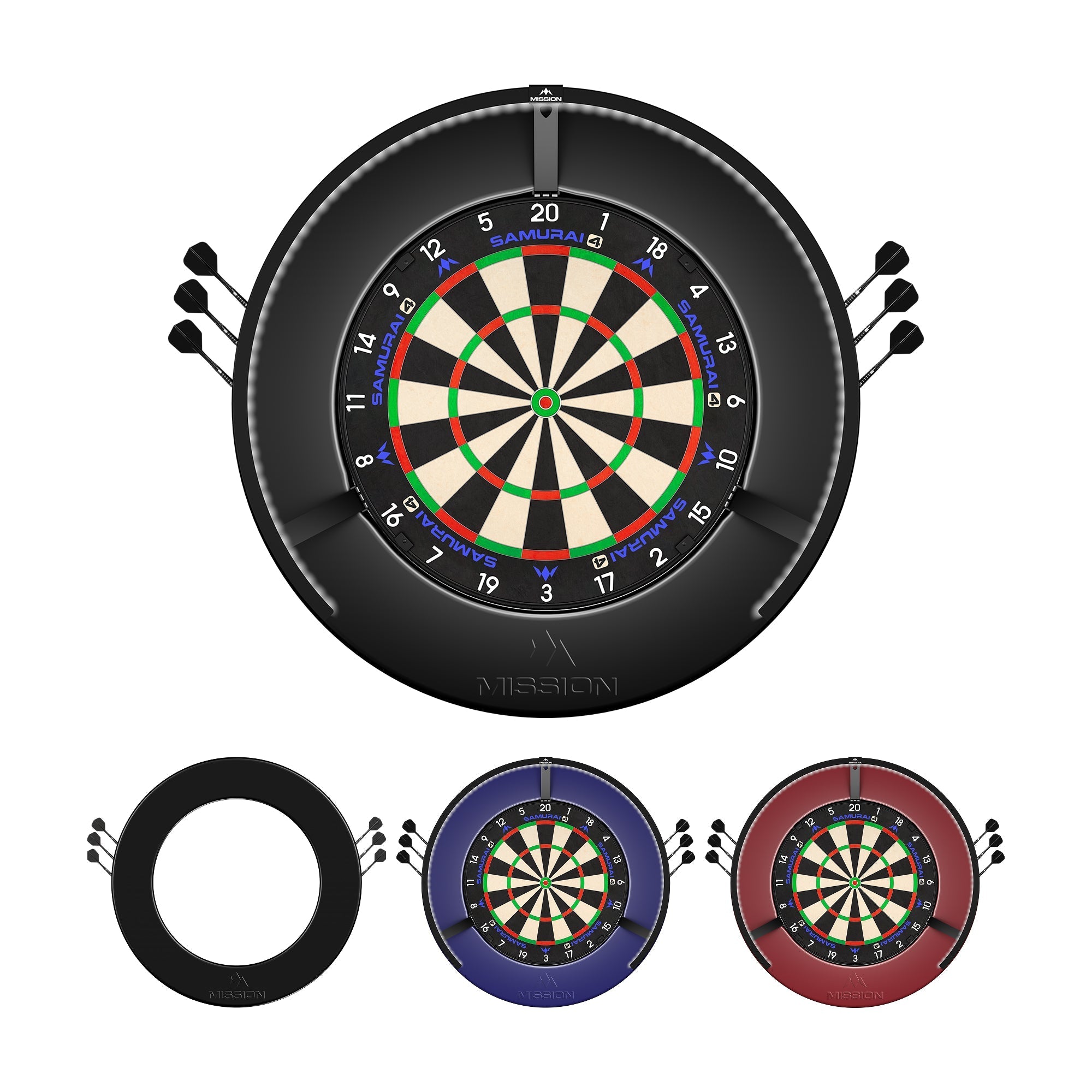 Dartboard Surround - Logo - Built in Dart Holder