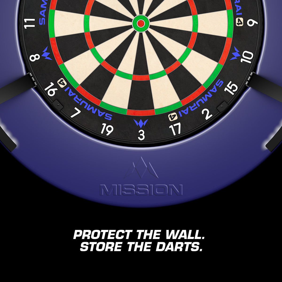 Dartboard Surround - Logo - Built in Dart Holder