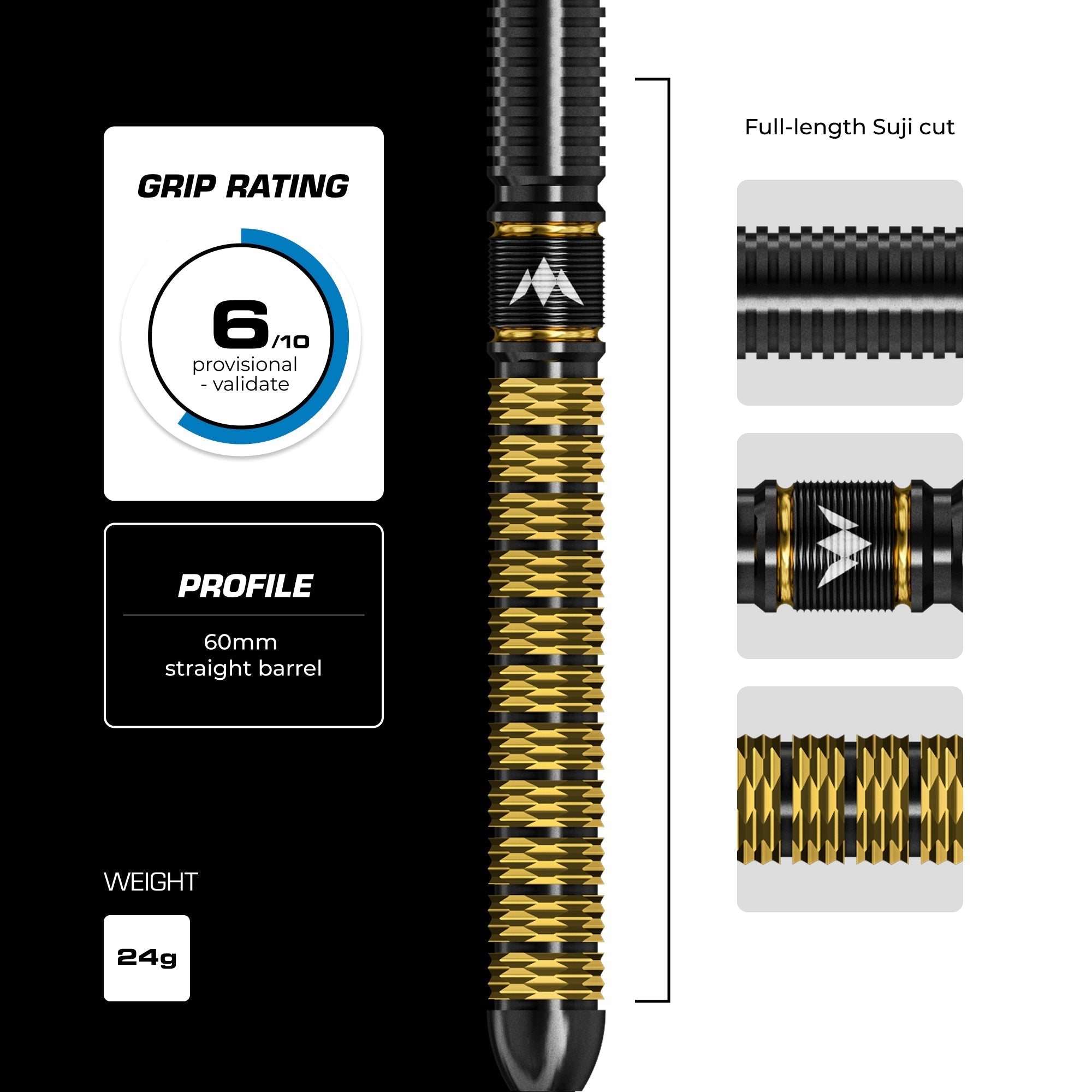 Collab Series R2.5 Darts - Steel Tip - 95% Tungsten - Jake Kenyon