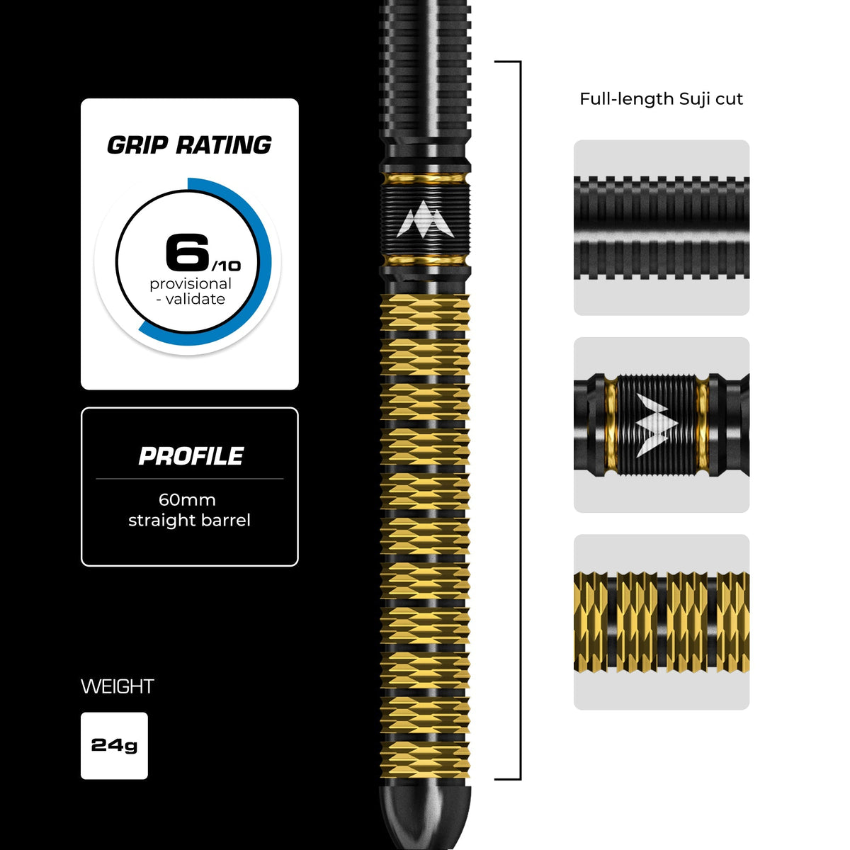 Collab Series R2.5 Darts - Steel Tip - 95% Tungsten - Jake Kenyon
