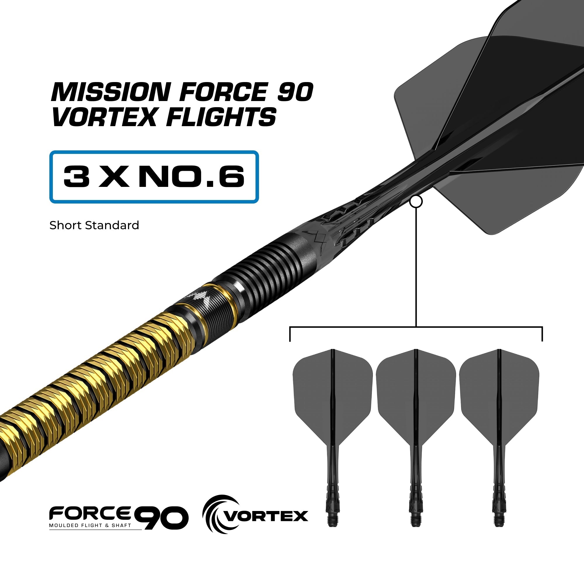 Collab Series R2.5 Darts - Steel Tip - 95% Tungsten - Jake Kenyon