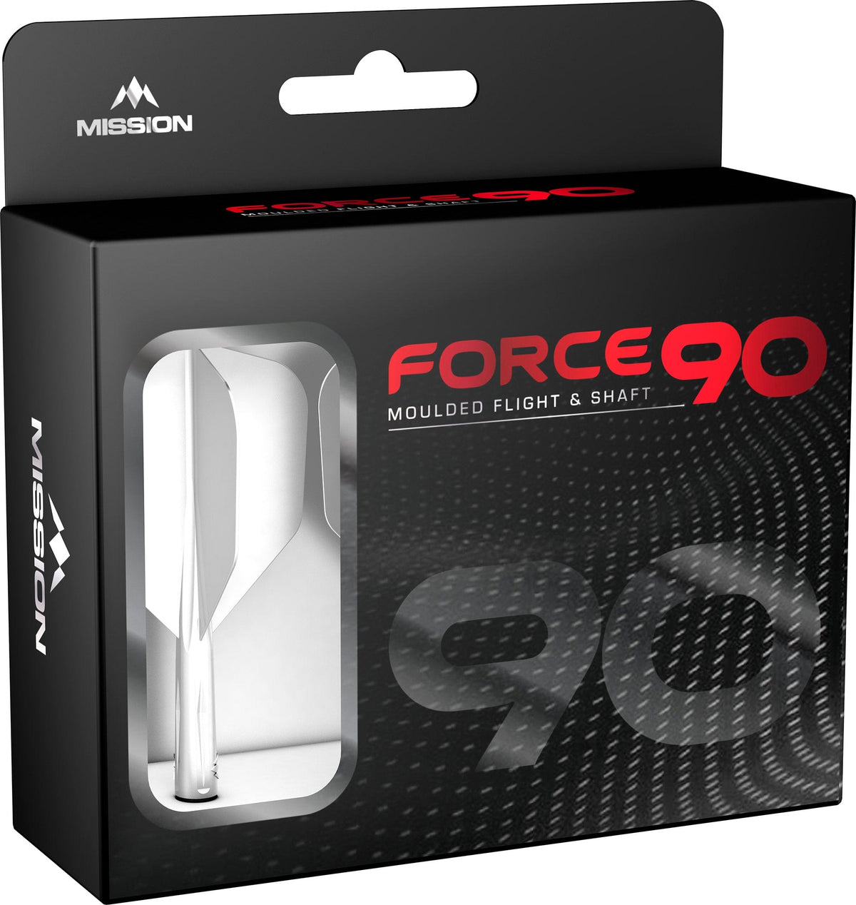 Mission Force 90 - New Moulded Flight & Shaft System - White - Standard No6