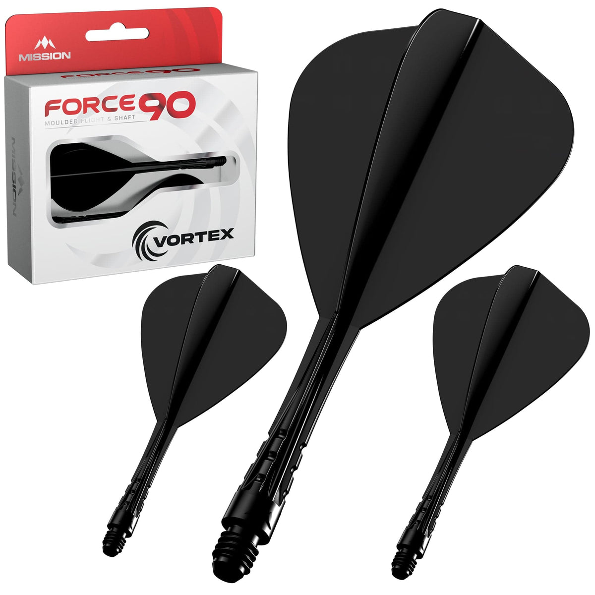 Mission Force 90 Vortex - Moulded Flight & Shaft - Kite