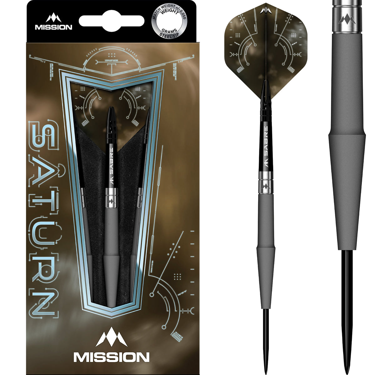 Saturn Darts - Steel Tip - 90% Tungsten - Hyperion